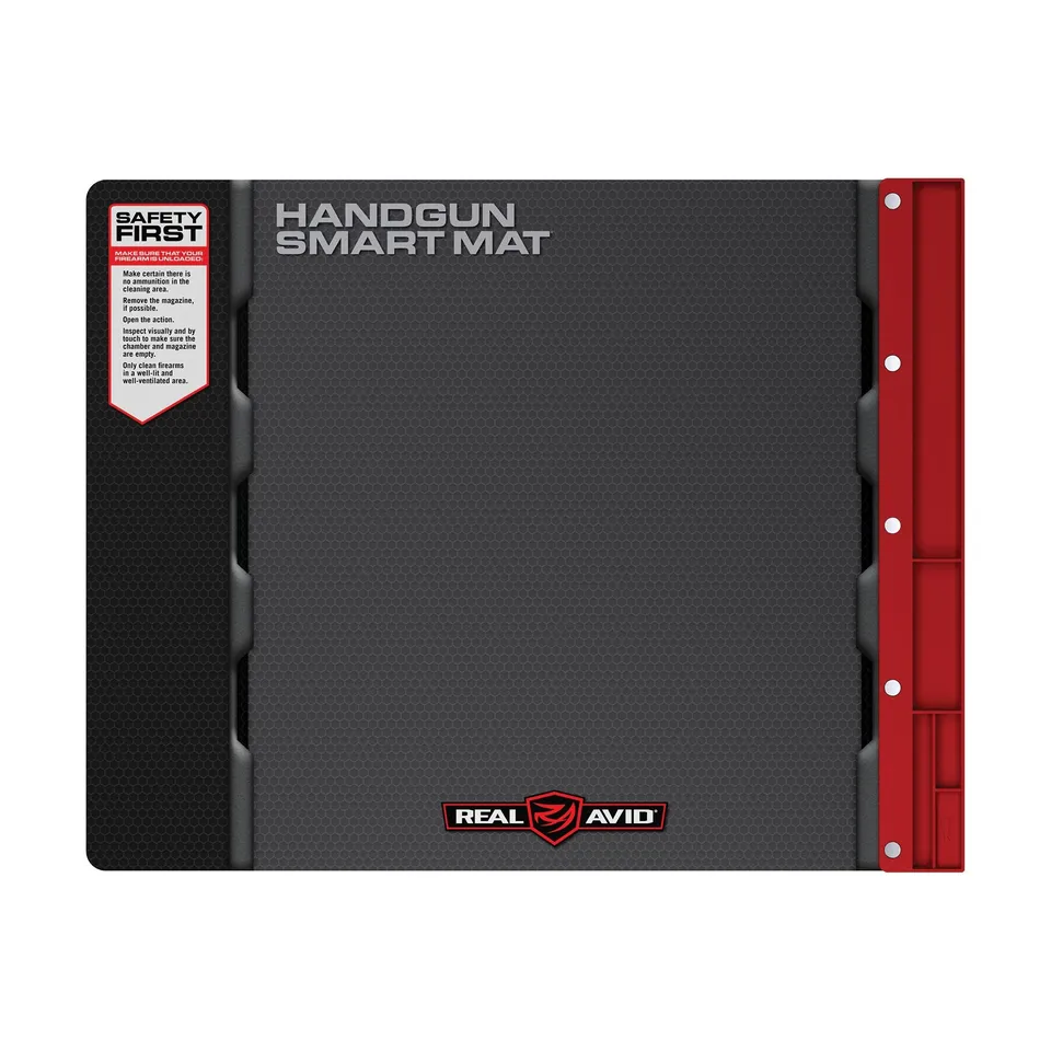 real-avid-smart-mat-handgun-waffen-reinigungsmatte-19-x-16-zoll-mit-teile-ablage image 1