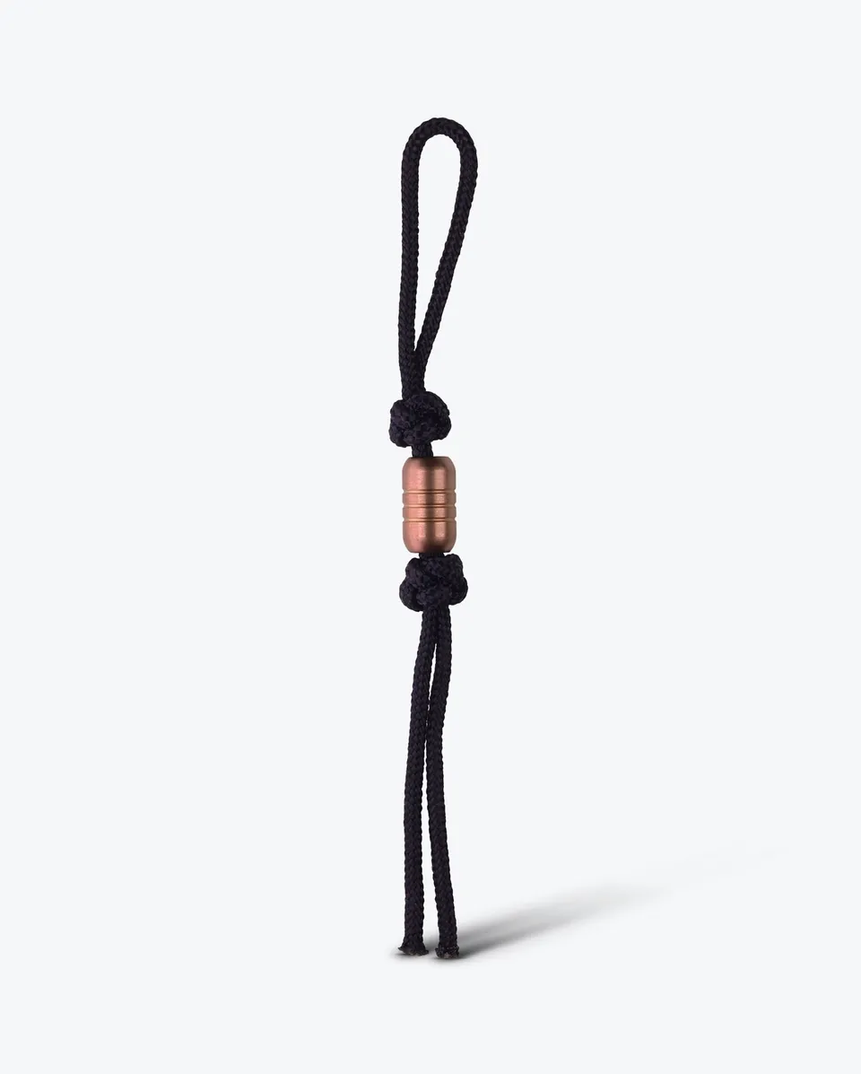 benchmade-paracord-lanyard-mit-edelstahl-perle-rose-gold-pvd image 1