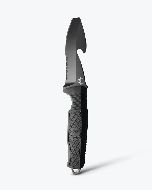 benchmade-h2o-112sbk-blk-fixed-dive-knife-tauchmesser-black-santoprene image 1