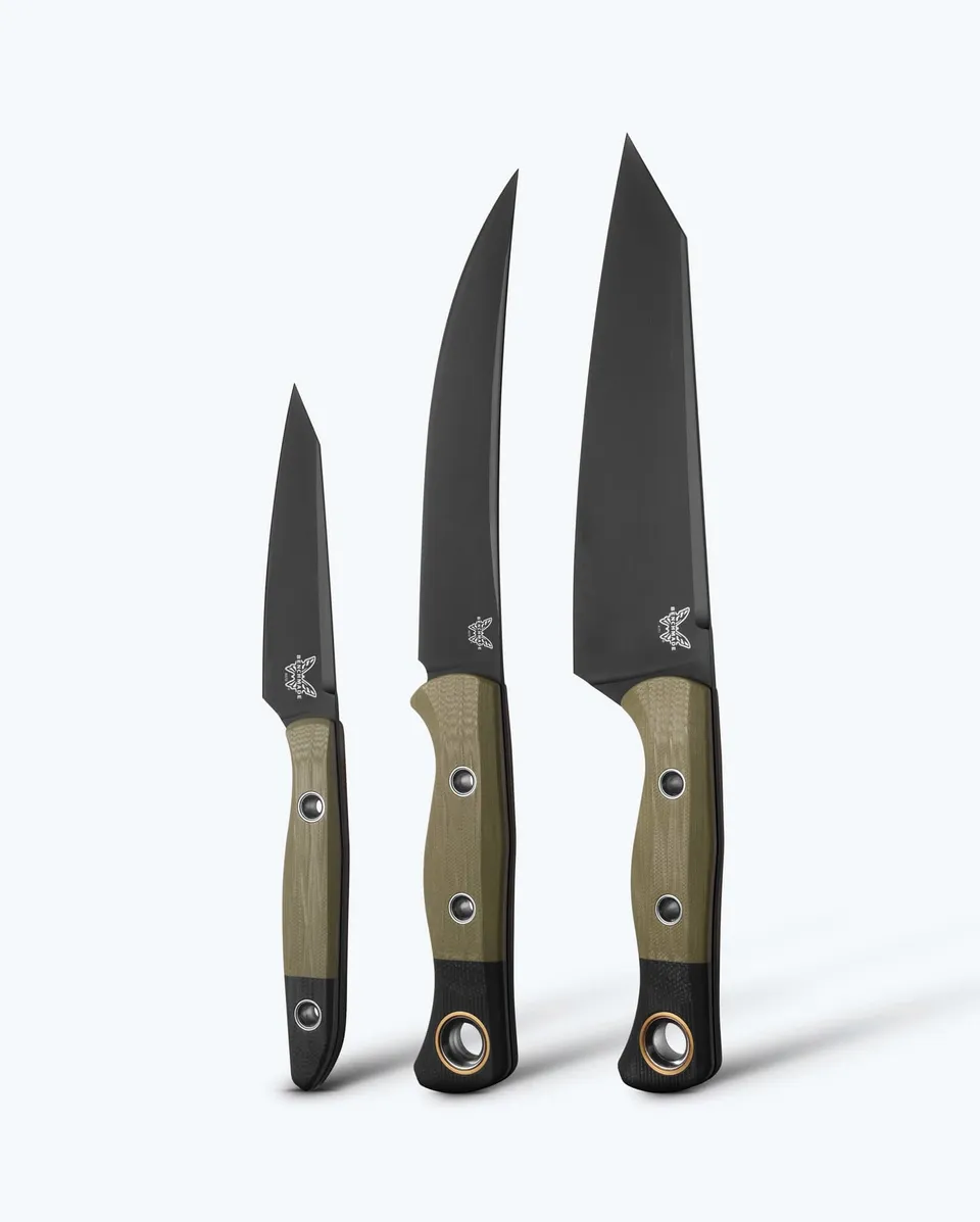 benchmade-3-teiliges-k-chenmesser-set-4005bk-01-od-green-g10-cpm-154 image 1