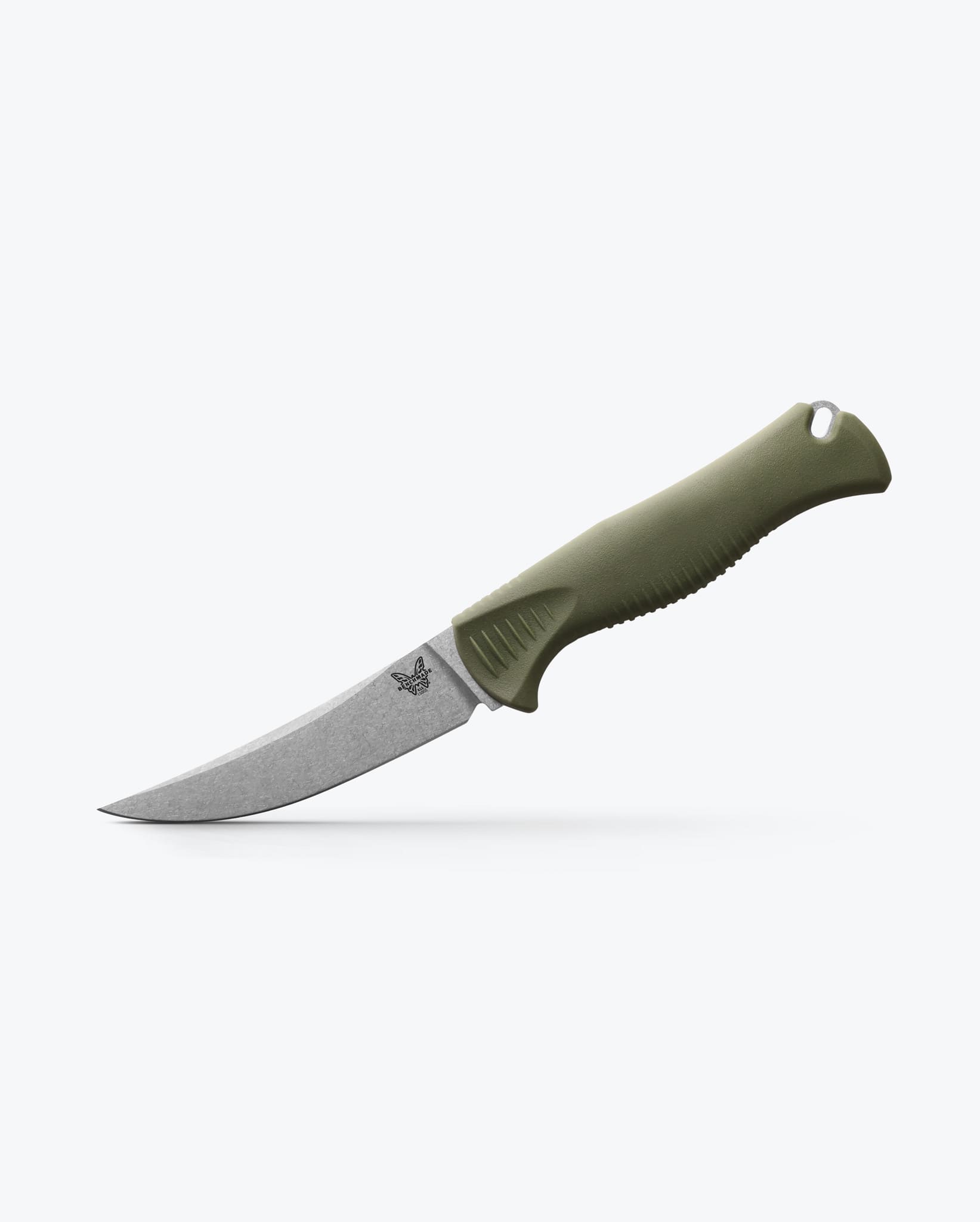 benchmade-meatcrafter-15505-4-trailing-point-dark-olive-santoprene-feststehend image 2