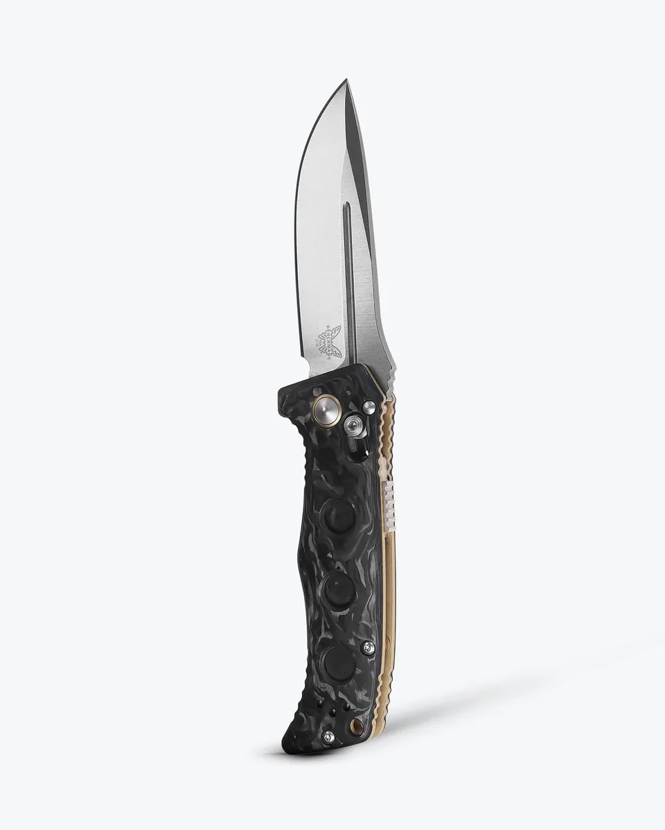 benchmade-mini-auto-adamas-2730-03-marbled-carbon-drop-point-cpm-magnacut image 1