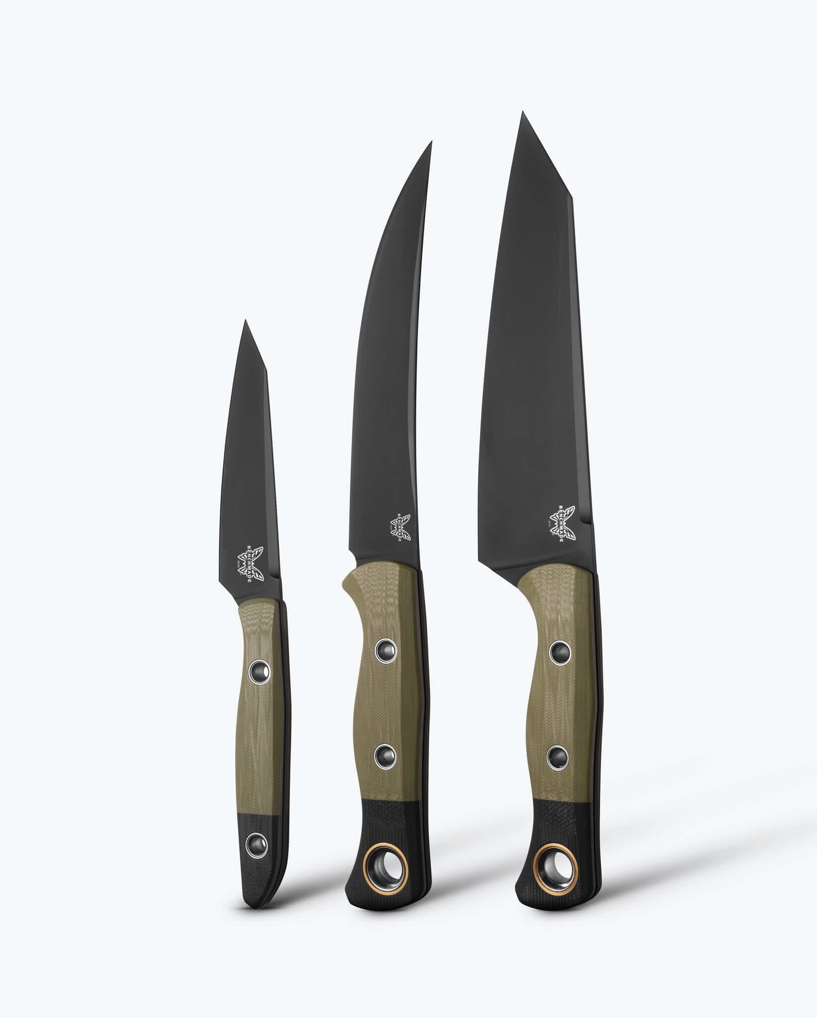 benchmade-3-teiliges-k-chenmesser-set-4005bk-01-od-green-g10-cpm-154 image 1