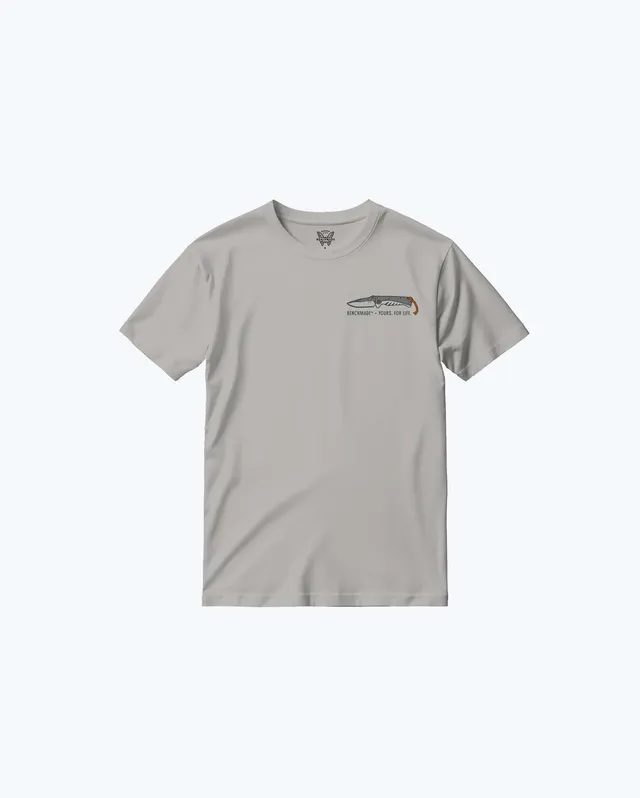 benchmade-yours-for-life-ss-tee-gray-baumwoll-t-shirt image 1