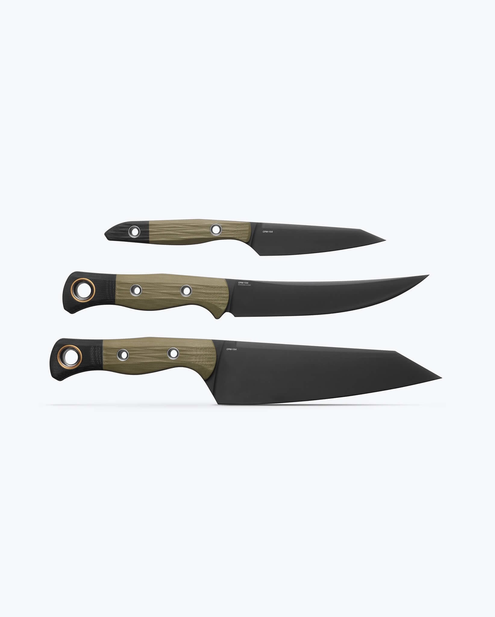 benchmade-3-teiliges-k-chenmesser-set-4005bk-01-od-green-g10-cpm-154 image 4