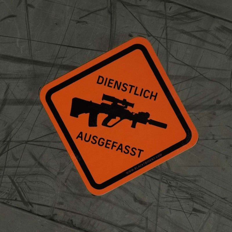 black-trident-danger-zone-sticker-outdoor-aufkleber-95x95mm image 6