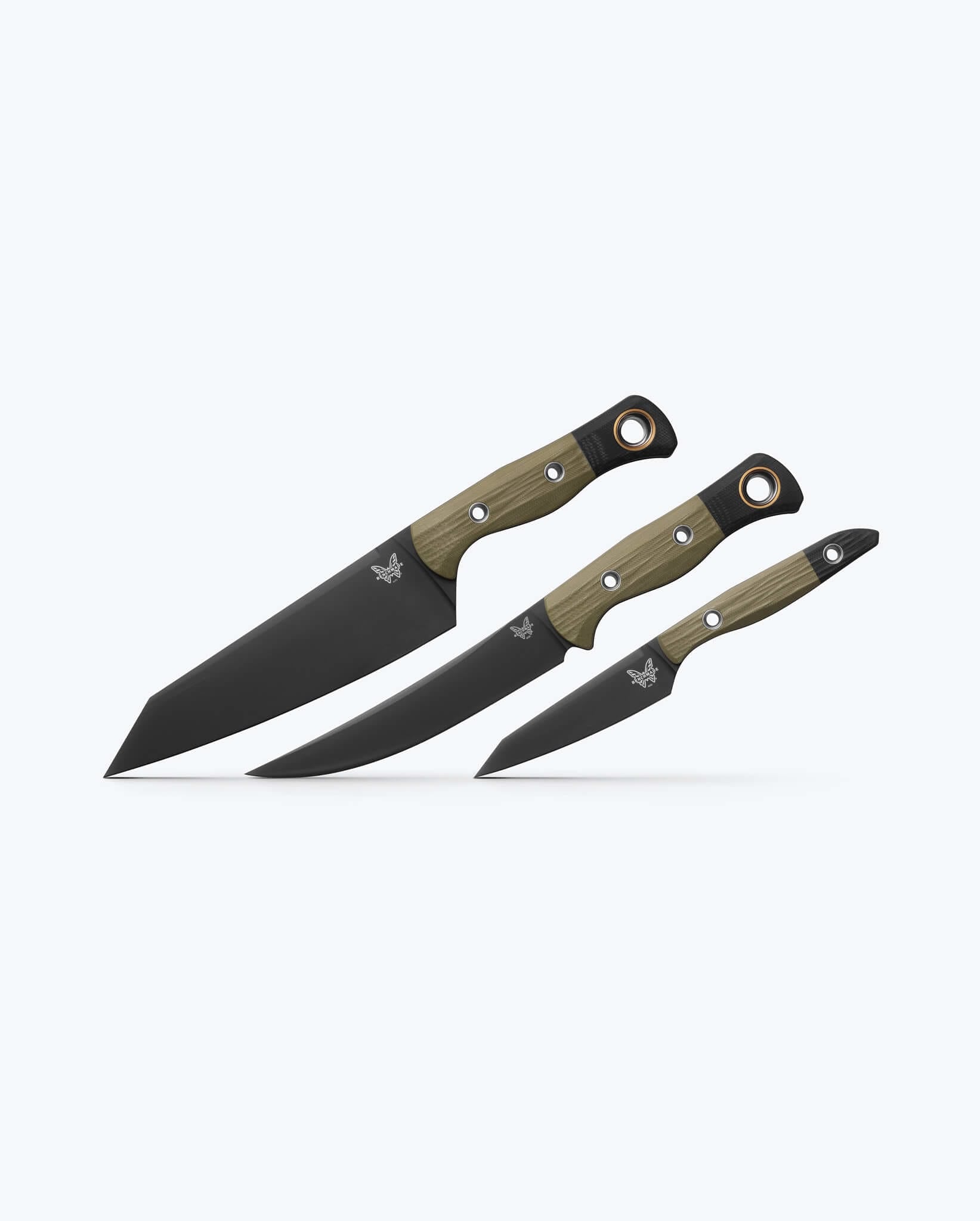 benchmade-3-teiliges-k-chenmesser-set-4005bk-01-od-green-g10-cpm-154 image 2