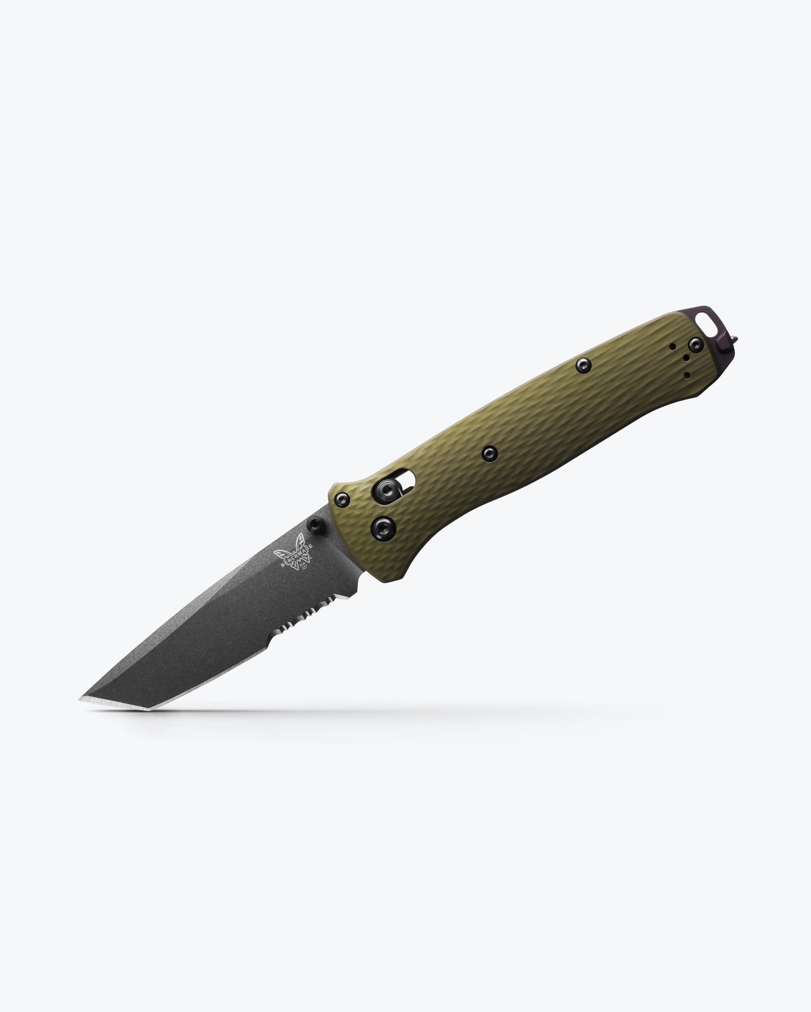 benchmade-bailout-537sgy-1-woodland-green-alu-tanto-teilschliff-cpm-m4 image 2