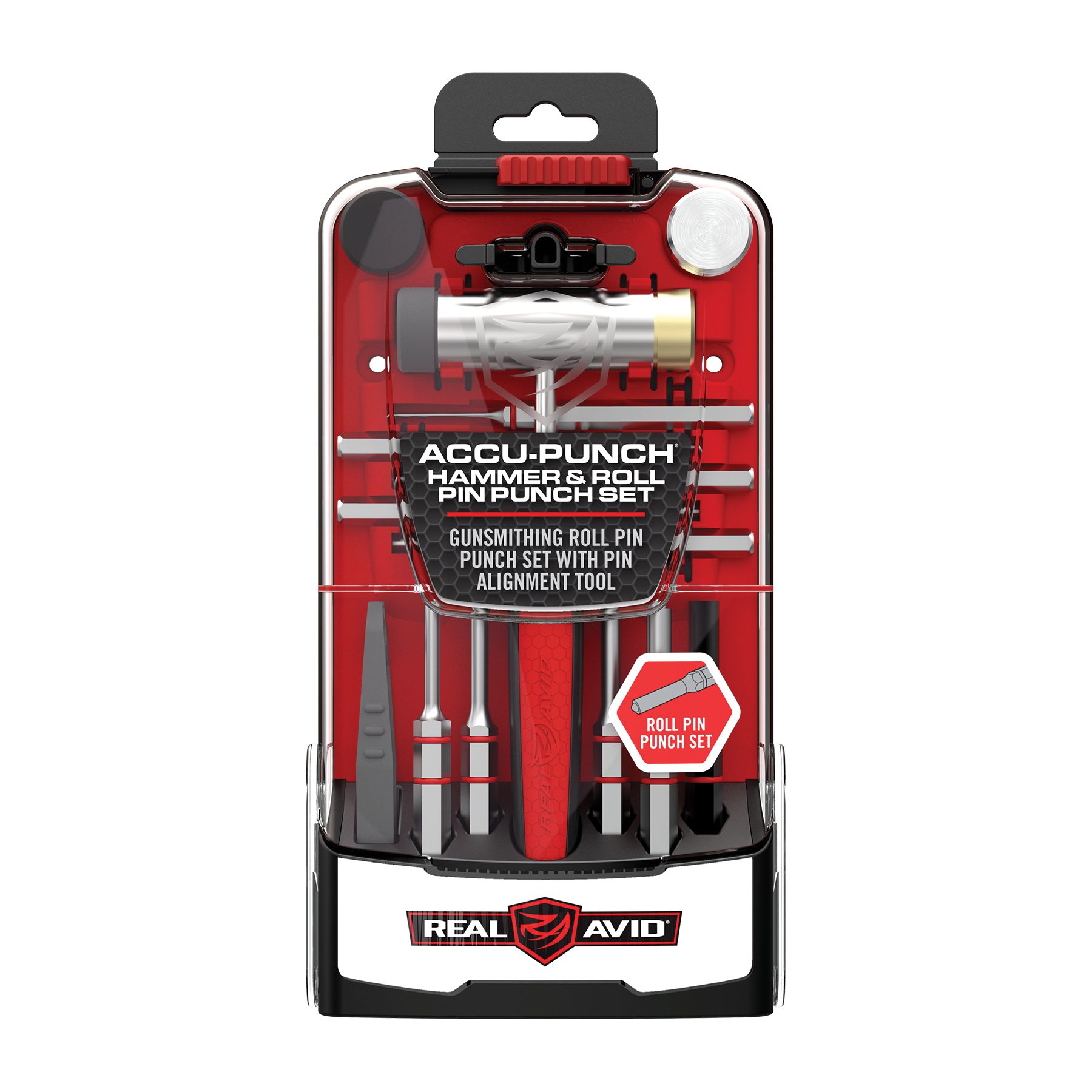 real-avid-accu-punch-hammer-roll-pin-punch-set-splinttreiber-set-mit-hammer image 1