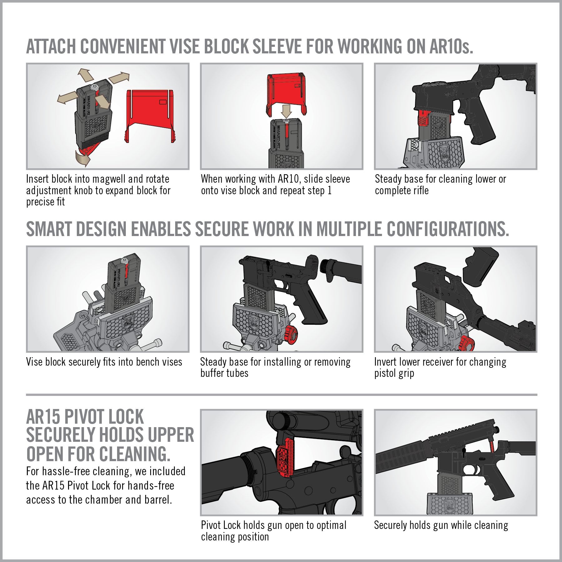 real-avid-smart-fit-ar15-vise-block-mit-h-lse-f-r-ar10-unterer-systemkasten-halt image 7