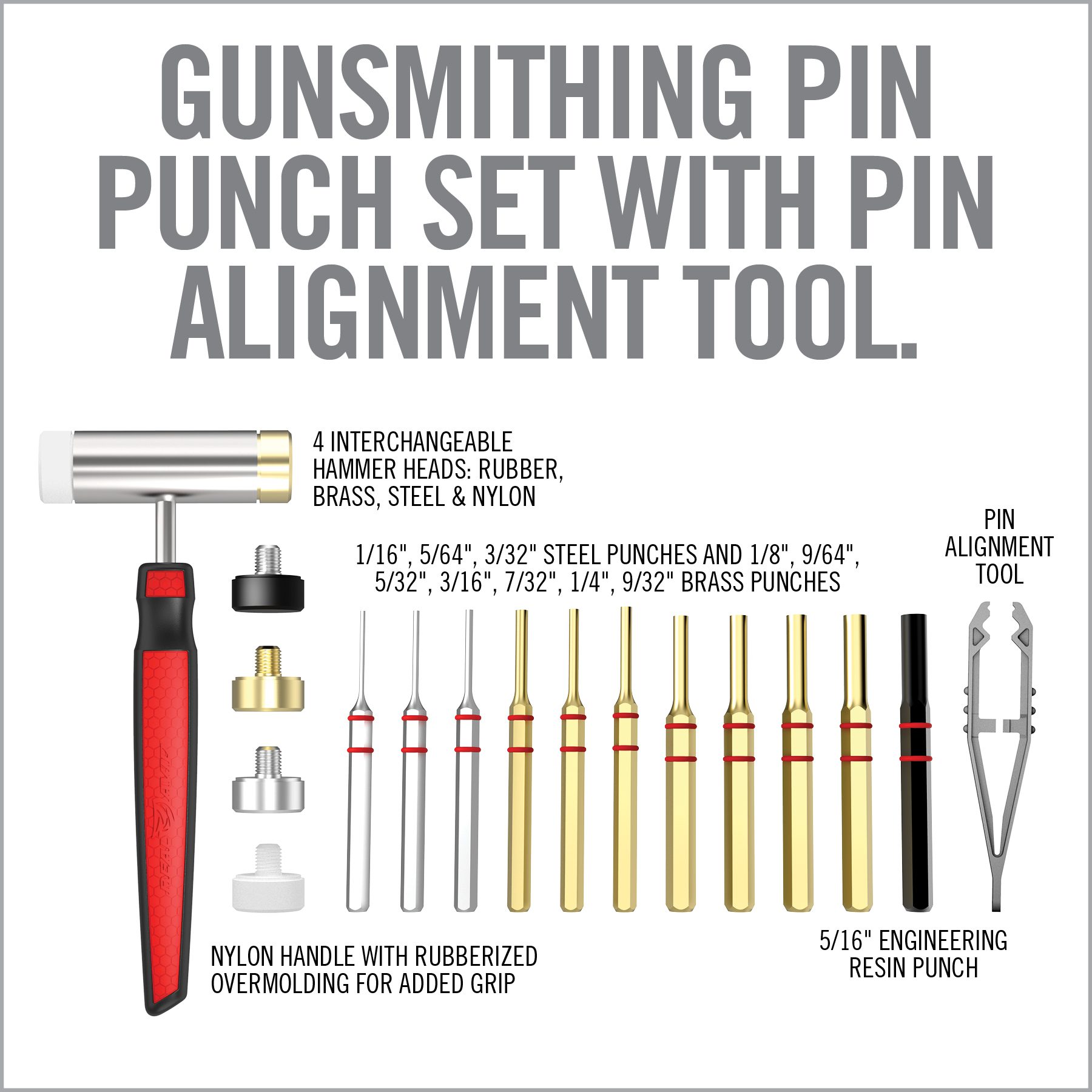 real-avid-accu-punch-hammer-set-messing-stahl image 7