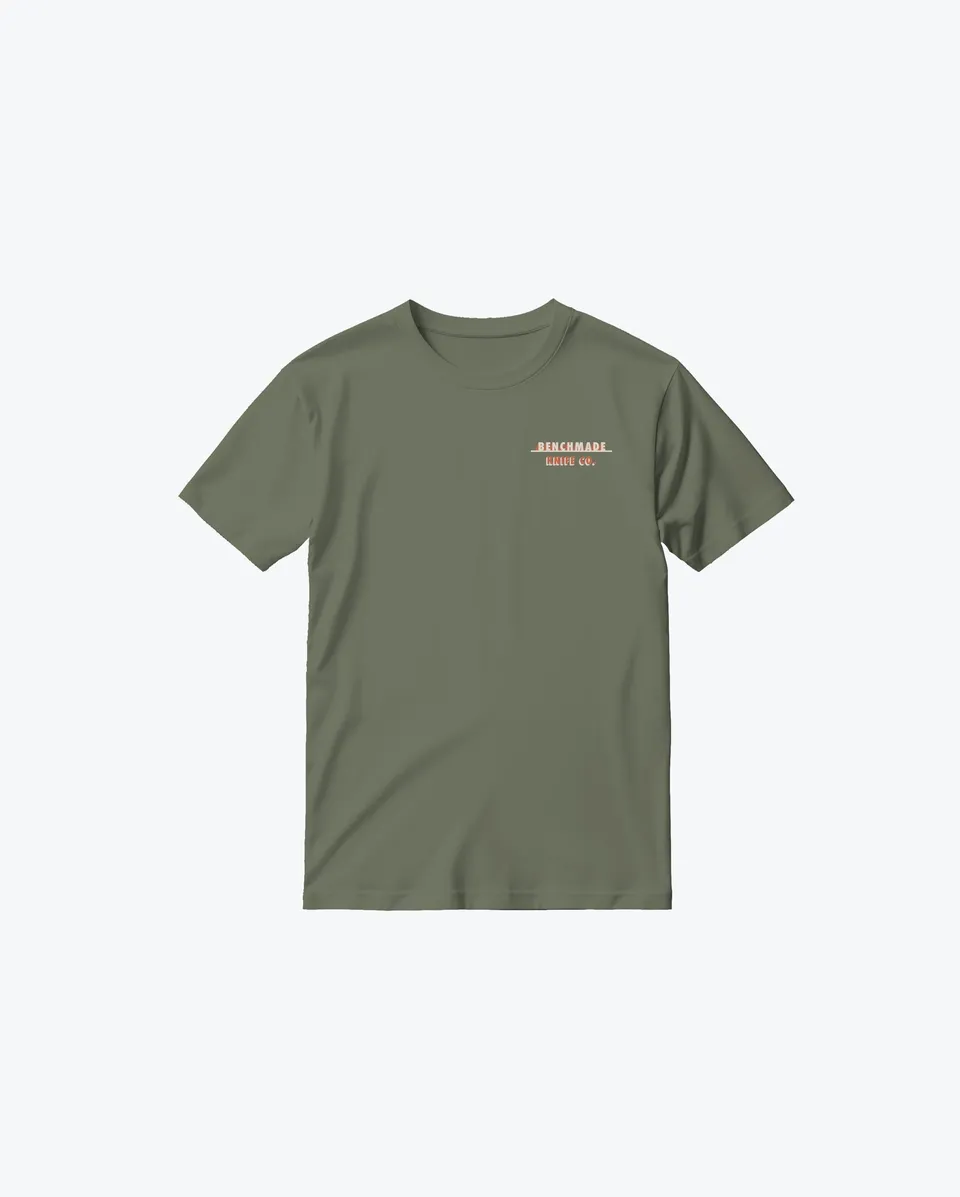 benchmade-knife-co-tee-heritage-t-shirt-garment-dyed-cream-olive-50183 image 1