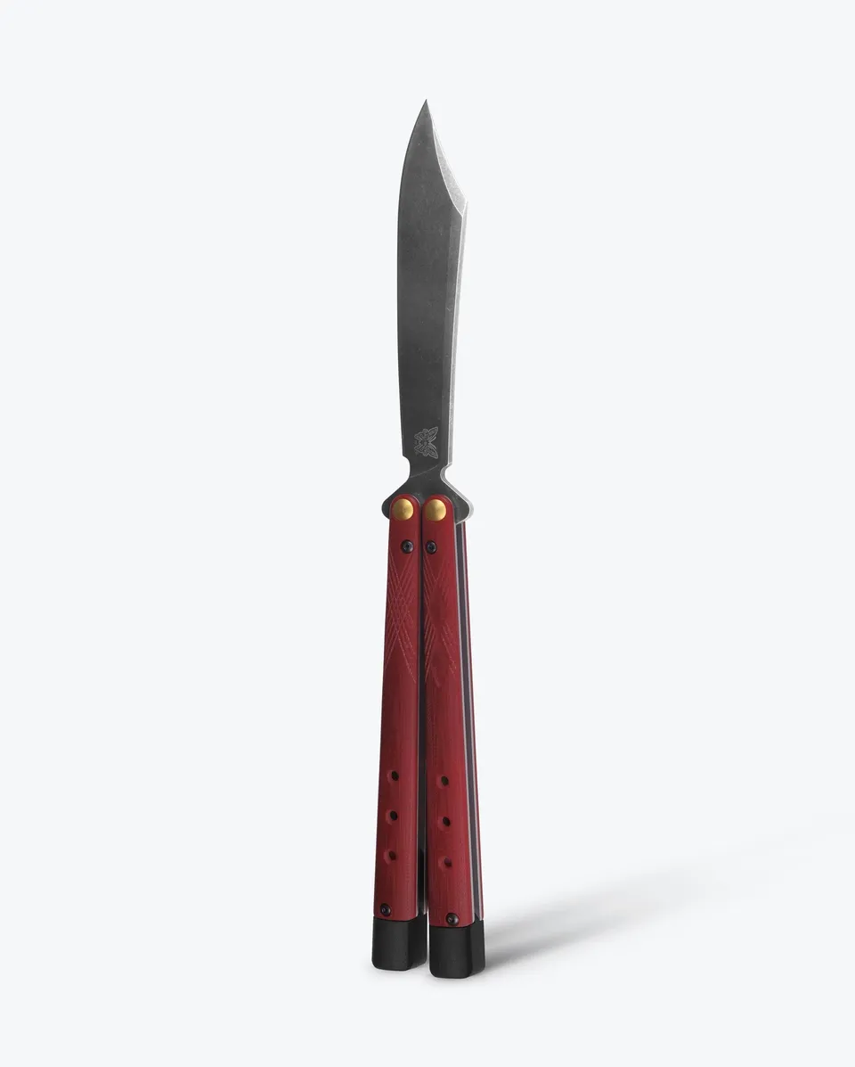 benchmade-necron-99bk-1-butterfly-messer-ruby-red-g10-scimitar image 1