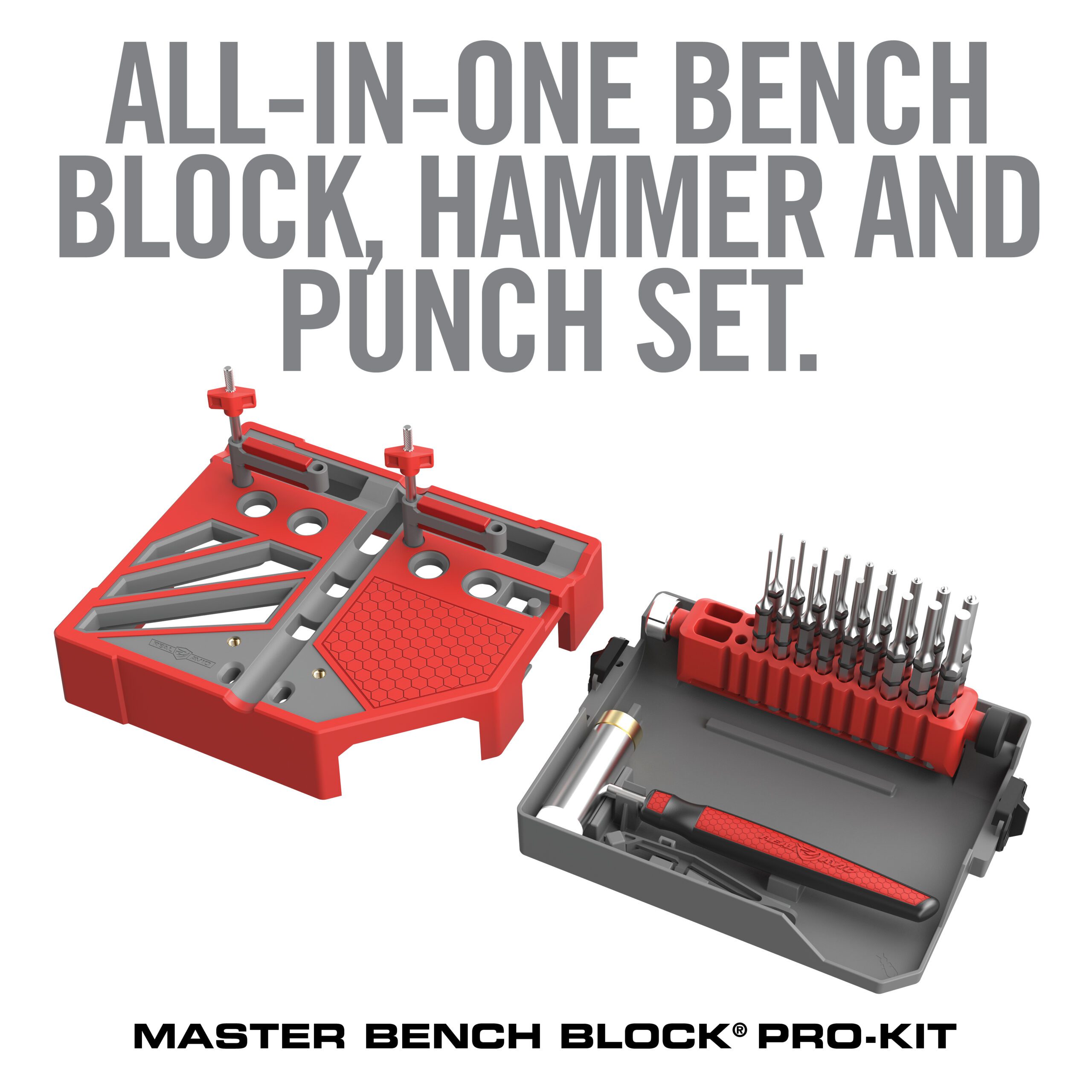 real-avid-master-bench-block-pro-kit-hammer-und-splinttreiber-set image 2