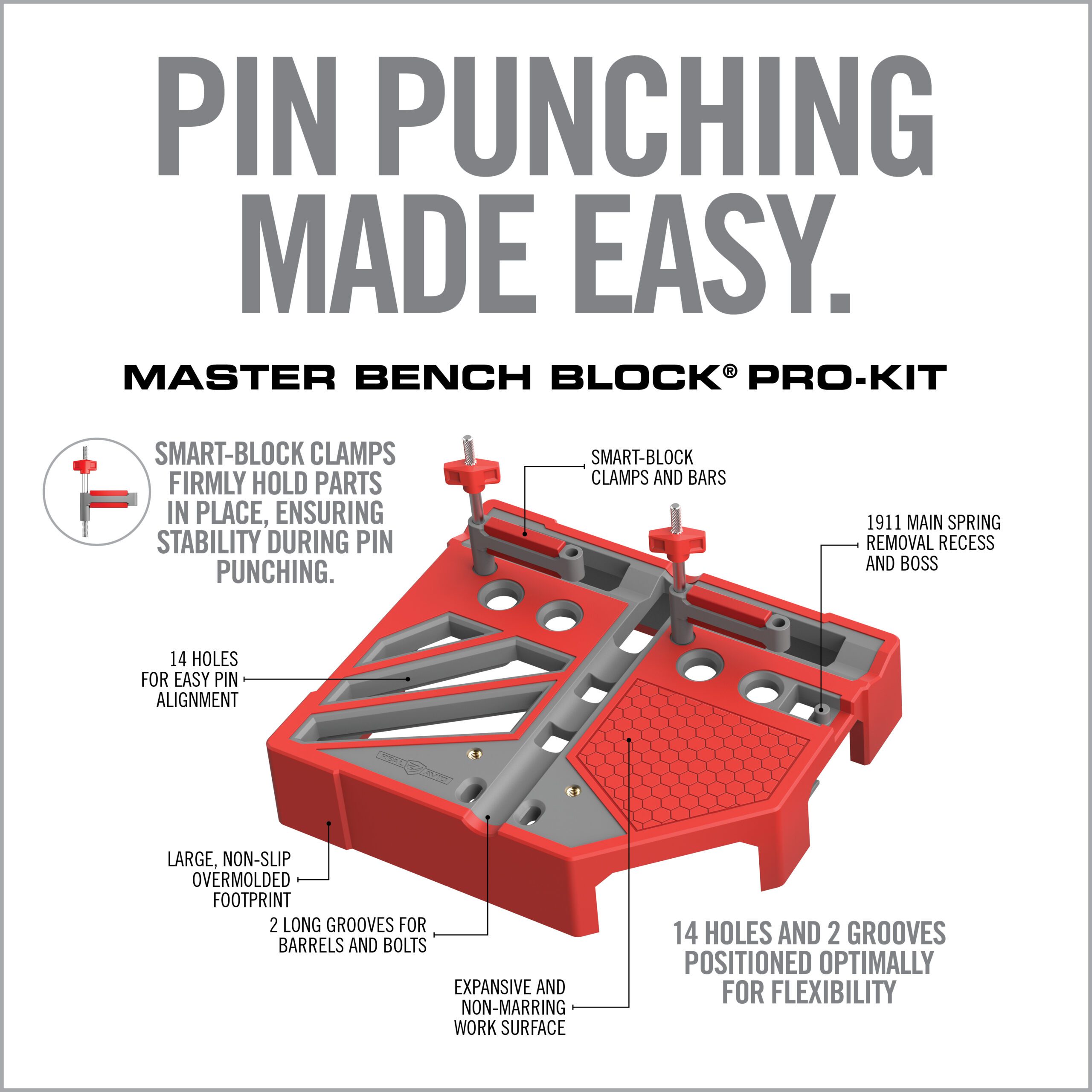 real-avid-master-bench-block-pro-kit-hammer-und-splinttreiber-set image 4