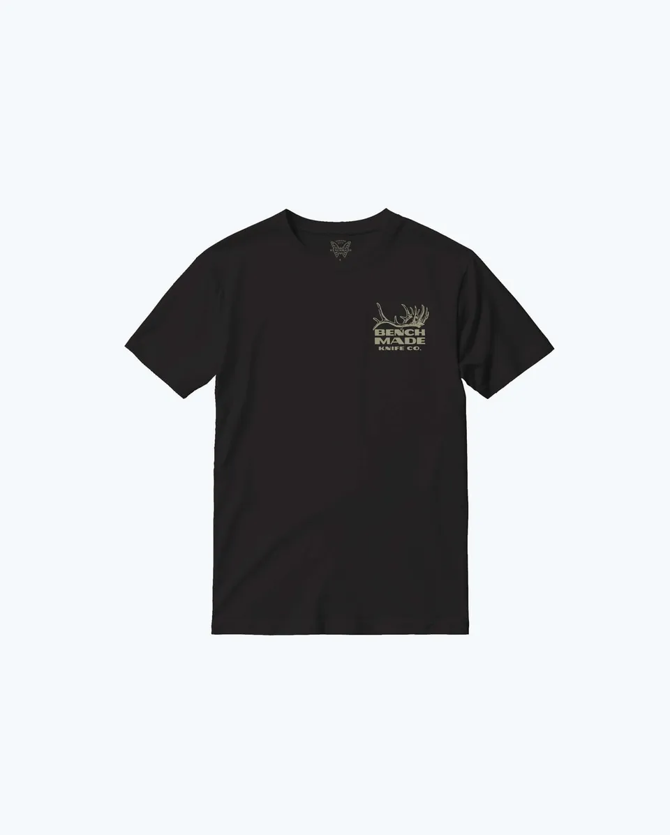 benchmade-antler-ss-mens-tee-t-shirt-black-graphic-cotton image 1