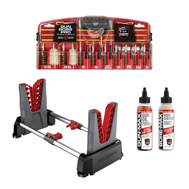 real-avid-gun-boss-pro-universal-waffenreinigungs-set-f-r-22-45-und-12-20-ga image 1