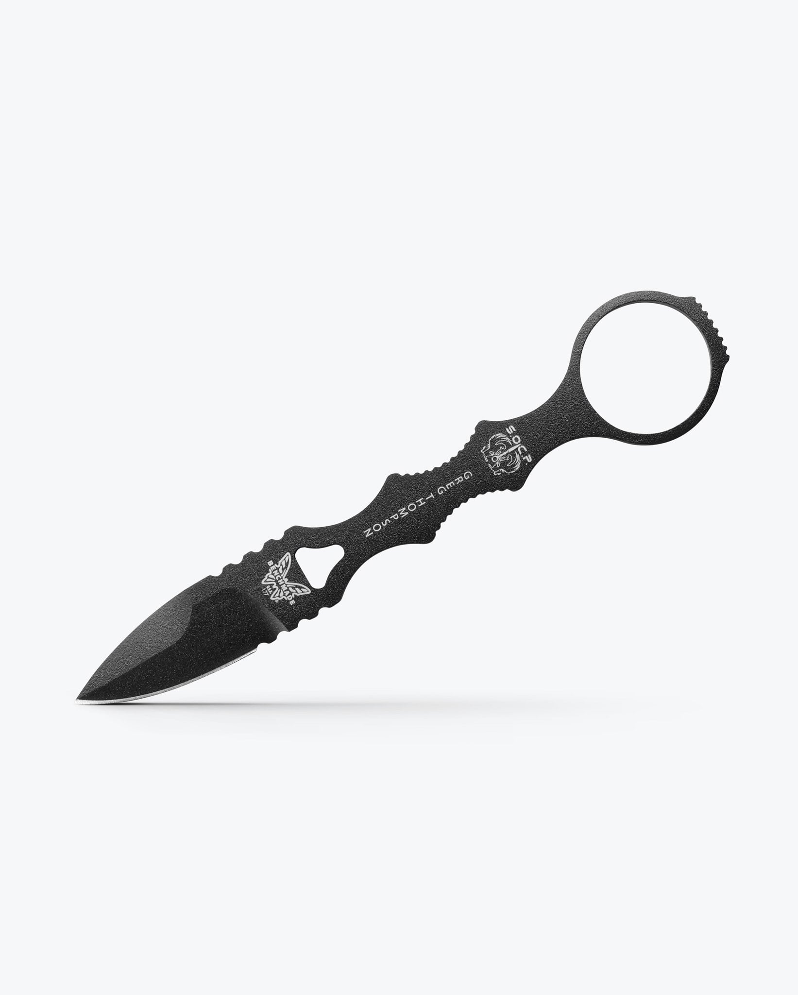 benchmade-177bk-mini-socp-dagger-schwarzes-spear-point-dolchmesser-mit-j-hook-sc image 2