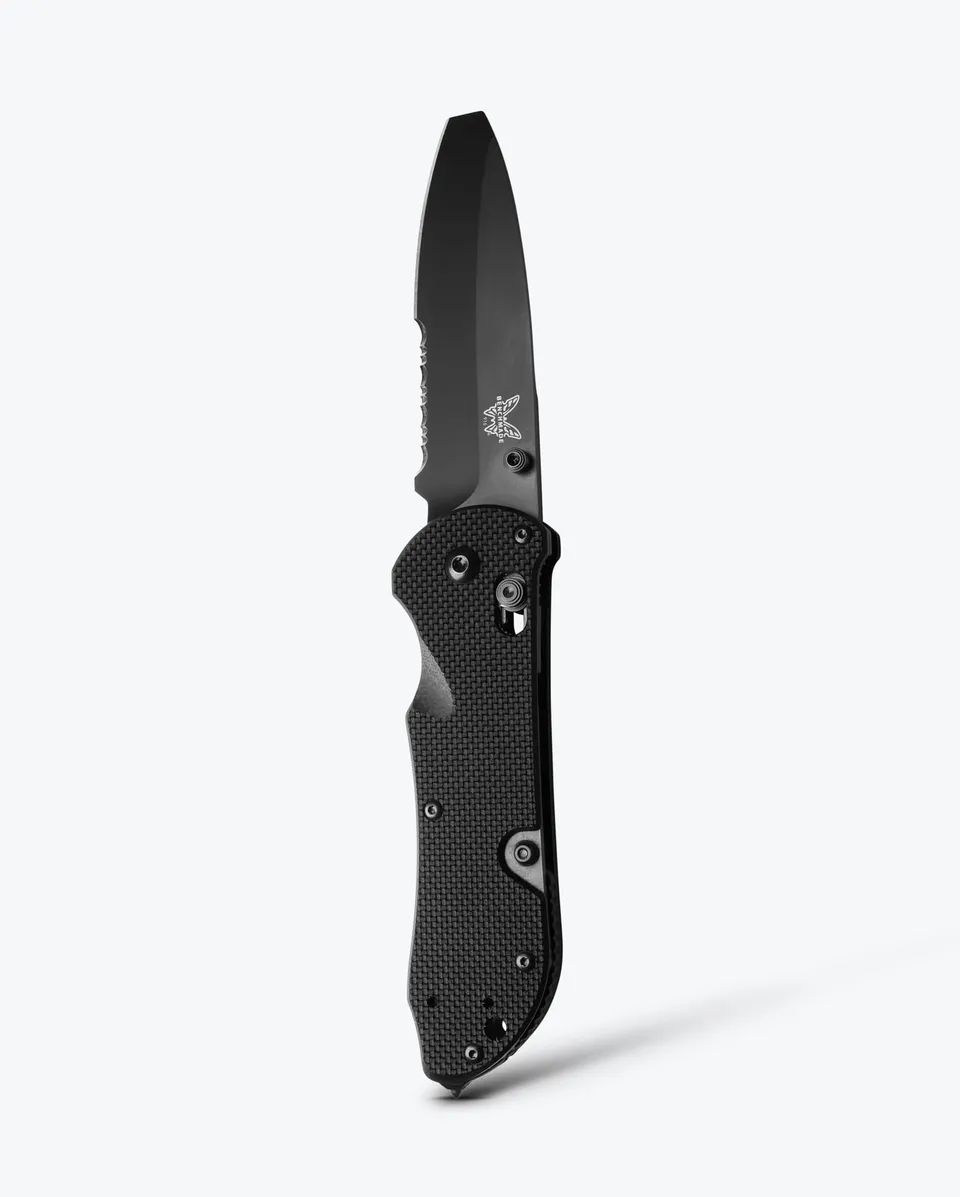 benchmade-triage-916sbk-rettungsmesser-black-g10-blunt-tip image 1