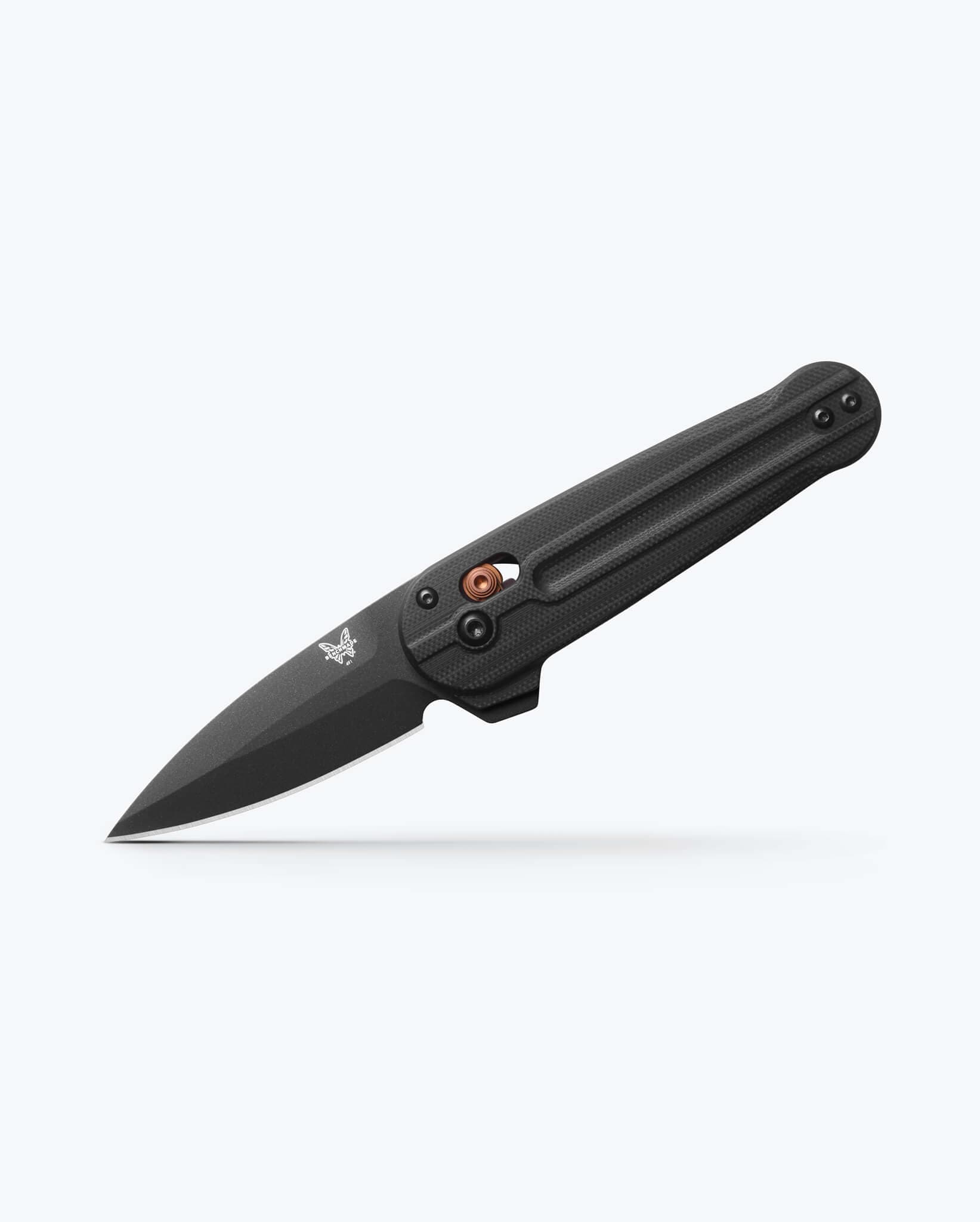 benchmade-lowden-491bk-02-black-g10-spear-point-flipper image 2