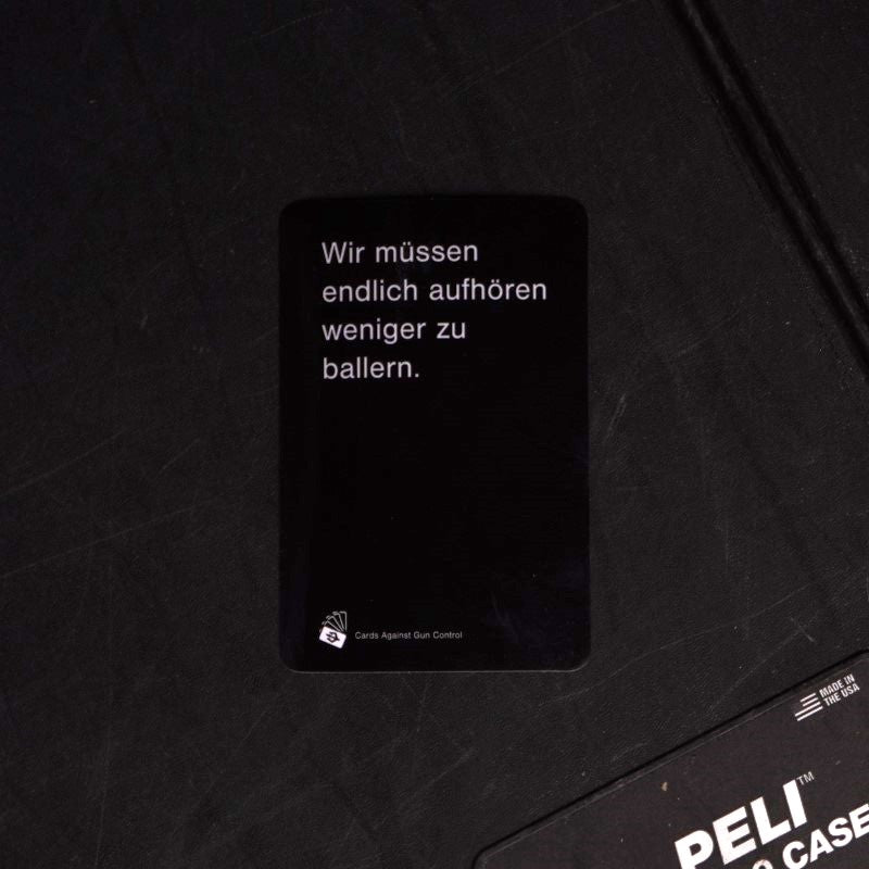 black-trident-cards-against-gun-control-sticker image 2