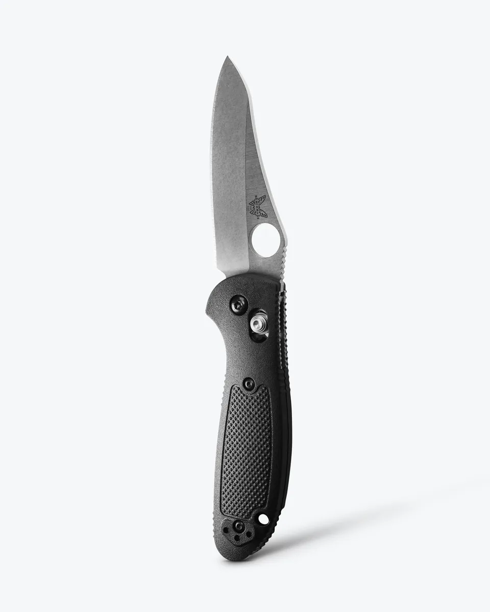 benchmade-mini-griptilian-555-s30v-black-grivory-sheepsfoot-taschenmesser image 1