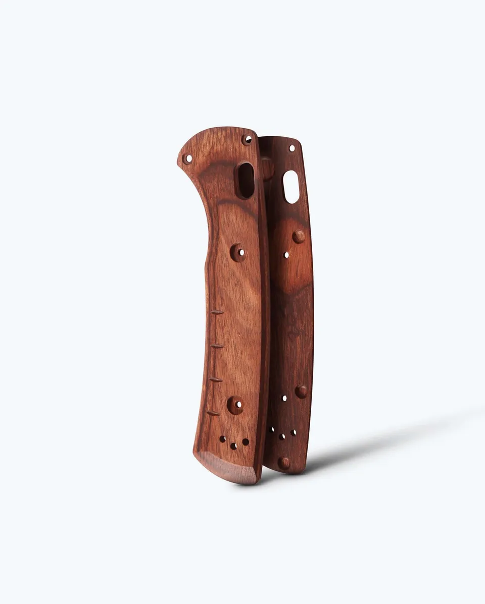 benchmade-griffschalen-set-50259-slipridge-dark-br-wood image 1