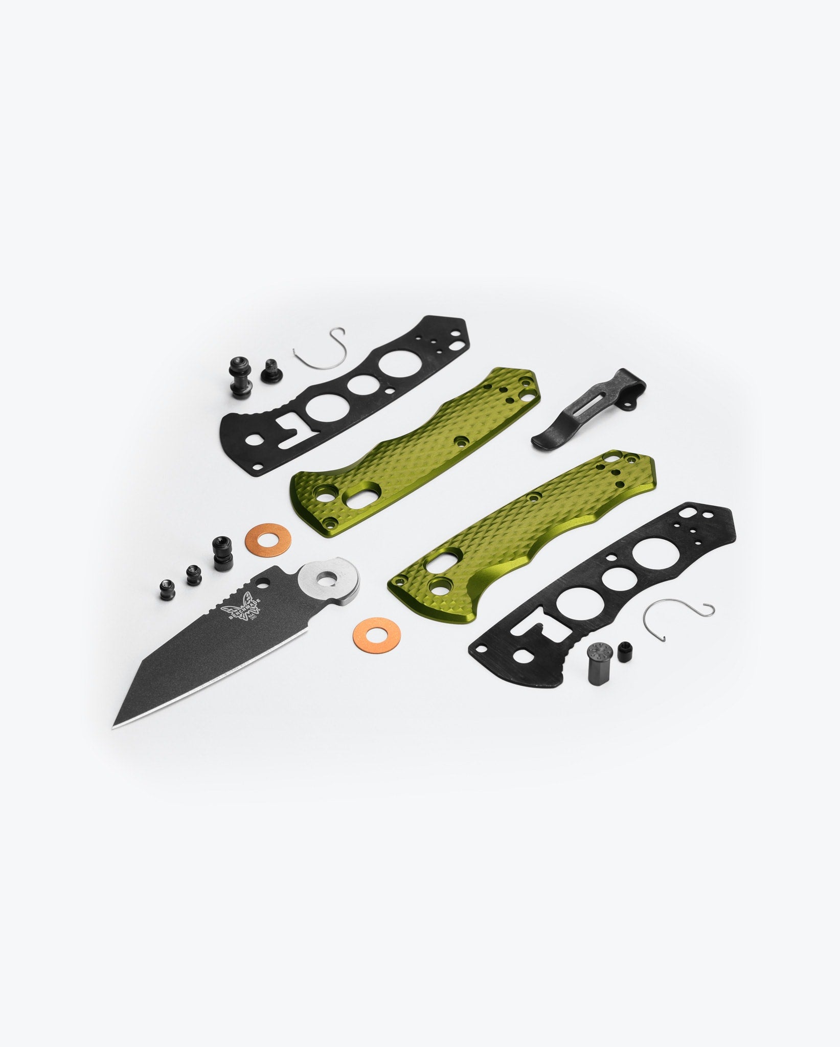 benchmade-full-immunity-290bk-2-klappmesser-wharncliffe-woodland-green-aluminum image 6