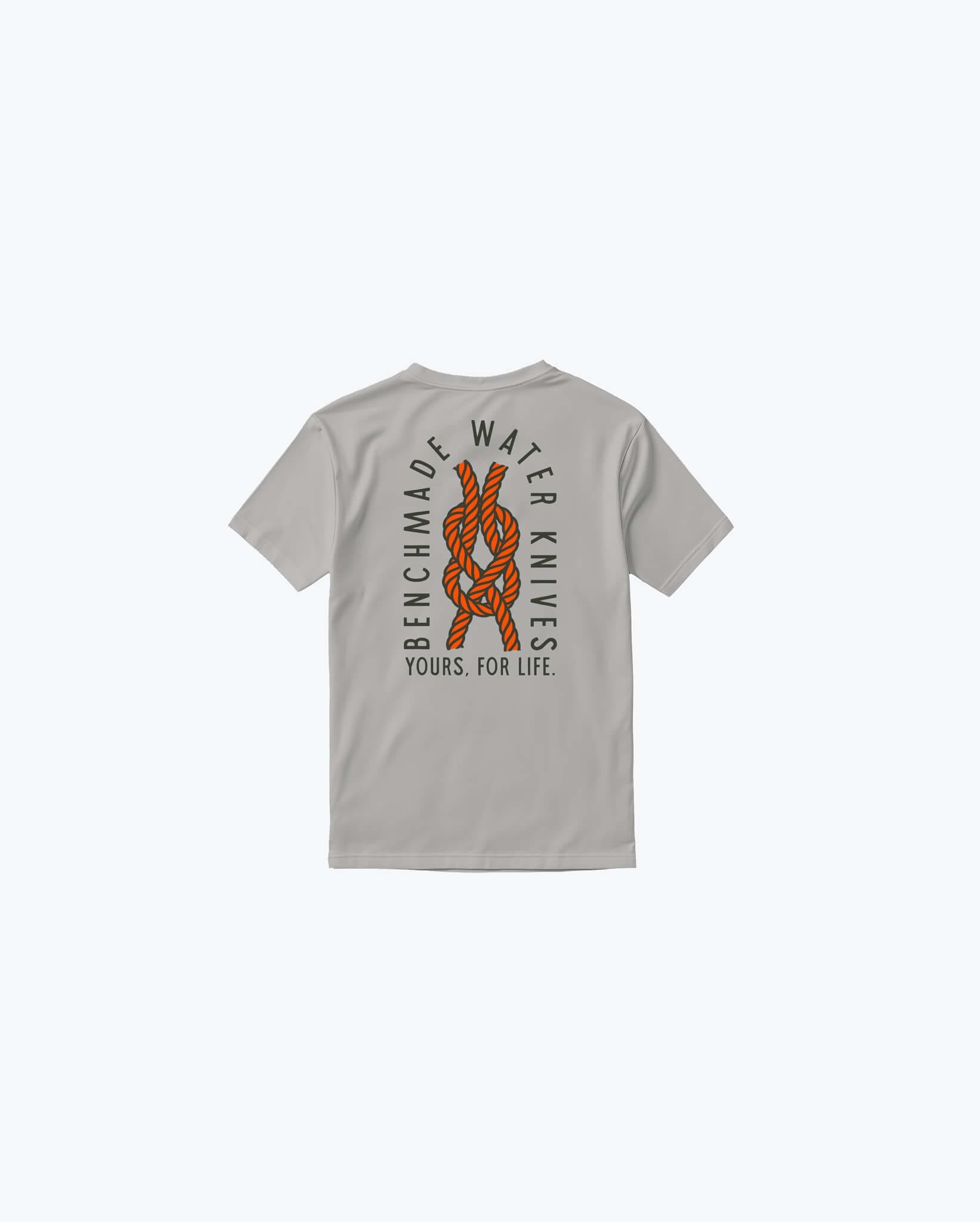 benchmade-yours-for-life-ss-tee-gray-baumwoll-t-shirt image 3