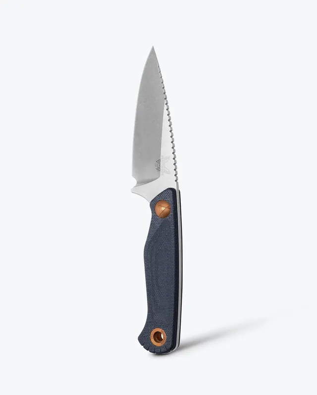 benchmade-dacian-203-04-feststehendes-messer-blue-denim-micarta-spear-point image 1