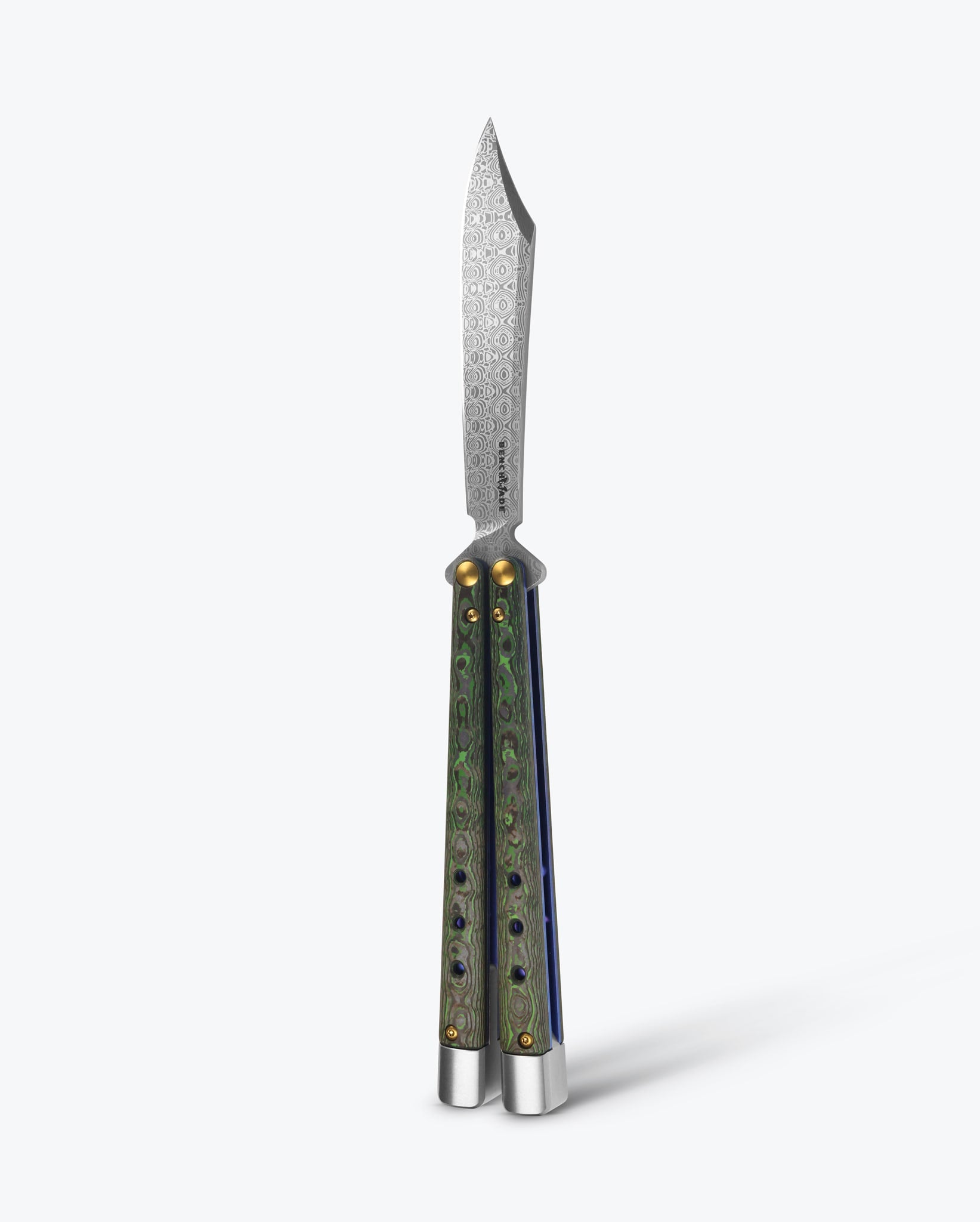 benchmade-necron-99-242-butterflymesser-gold-class-jungle-wear-green image 1