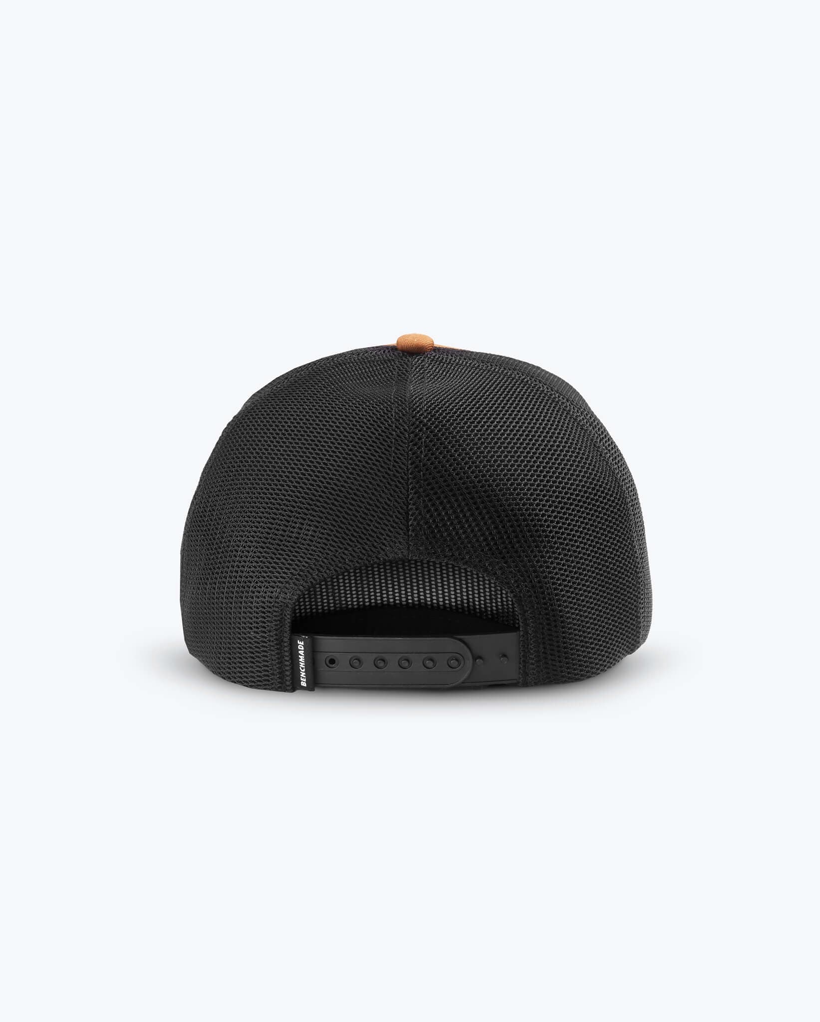 benchmade-classic-trucker-hat-caramel-black-snapback-cap image 3