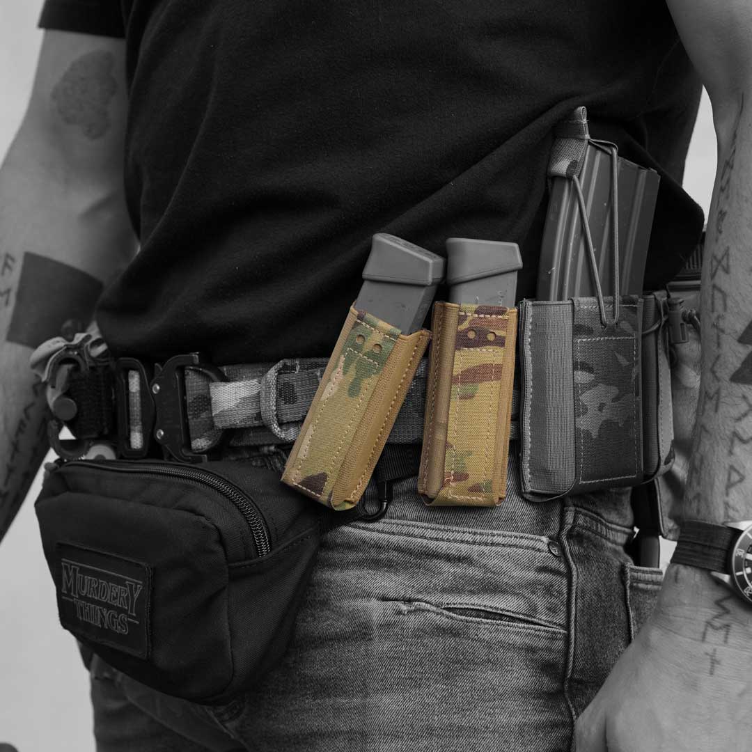 black-trident-omerta-pistol-mag-pouch-coyote-elastische-magazintasche-9mm-10mm image 1