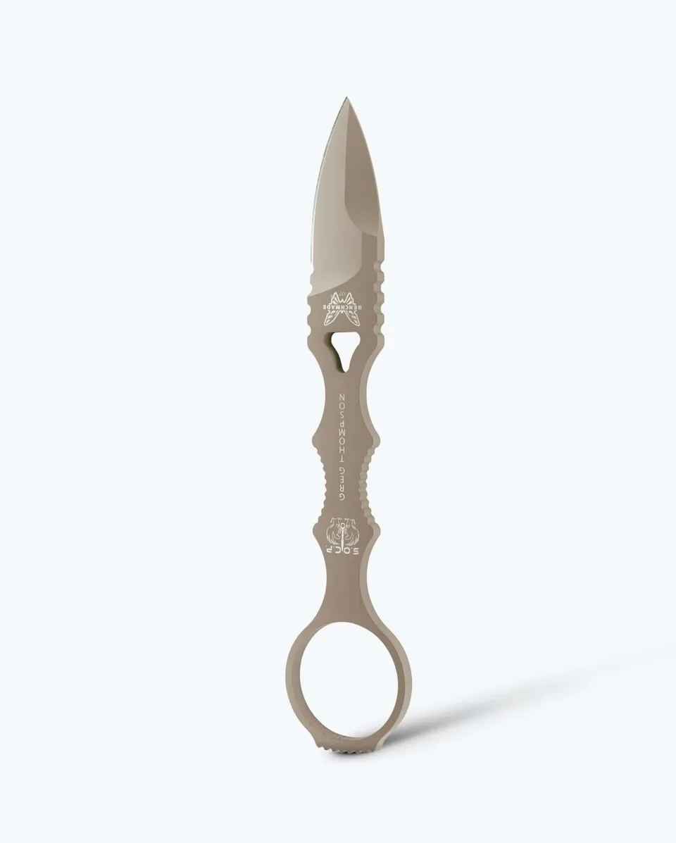 benchmade-mini-socp-dagger-177sn-sand-spear-point-440c-stahl image 1