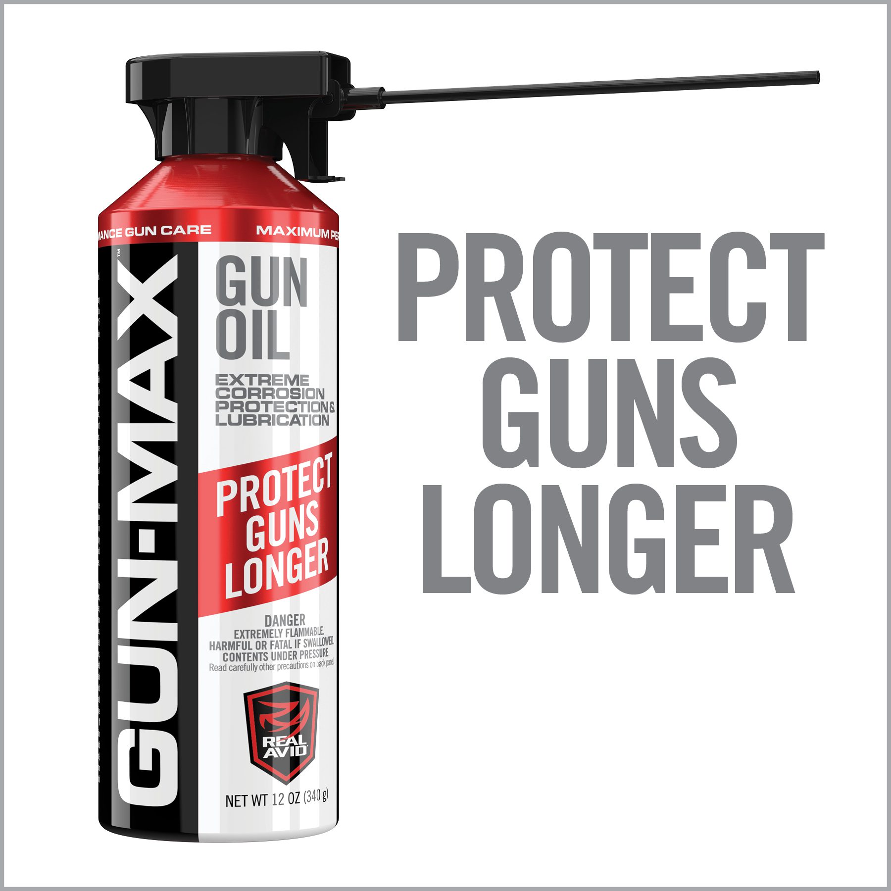 real-avid-gun-max-gun-oil-waffen-l-12-oz-aerosol-mit-2-positionen-d-se image 2