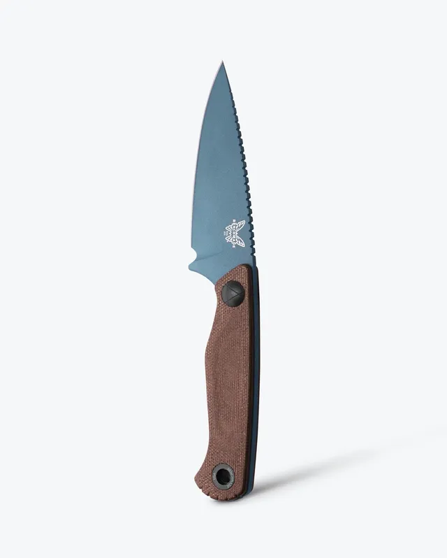 benchmade-dacian-203bt-03-feststehendes-messer-braun-canvas-micarta-spear-point- image 1