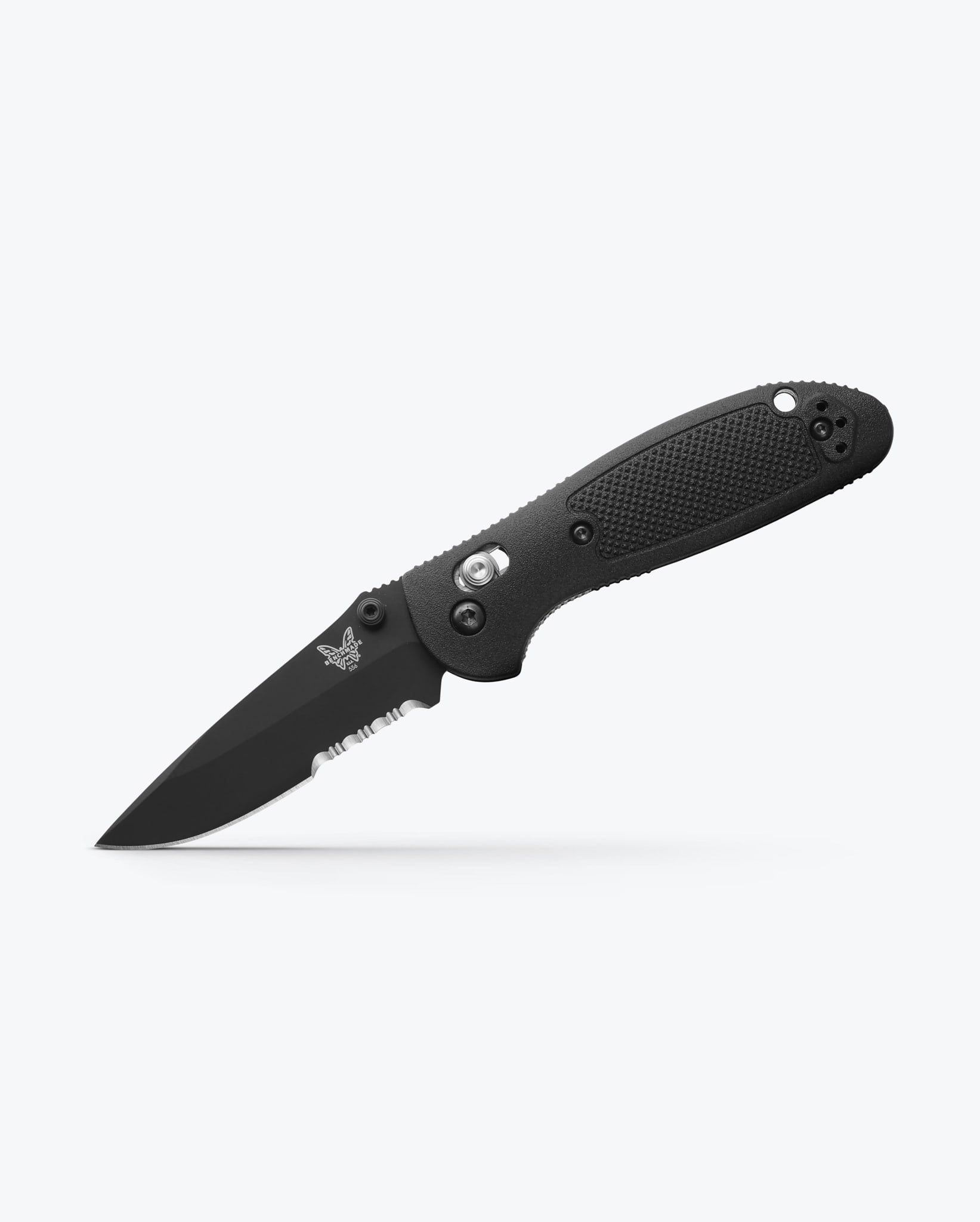 benchmade-mini-griptilian-556sbk-s30v-black-grivory-drop-point image 2