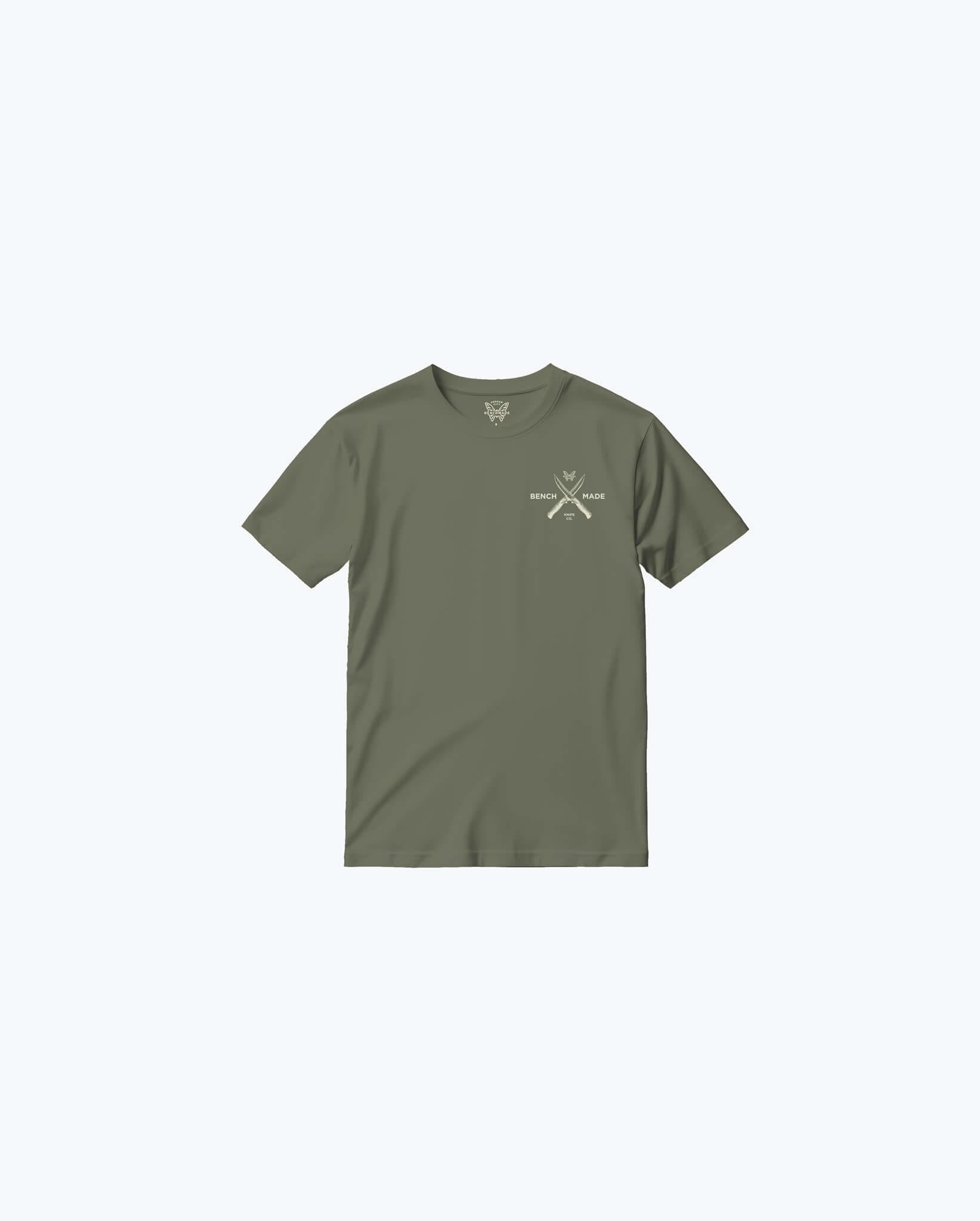 benchmade-meatcrafter-ss-herren-t-shirt-50217-olive-baumwolle image 2