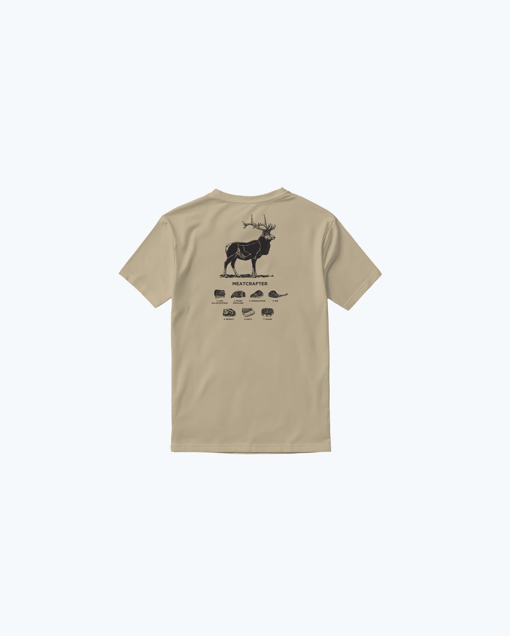 benchmade-meatcrafter-t-shirt-herren-khaki-baumwolle image 3