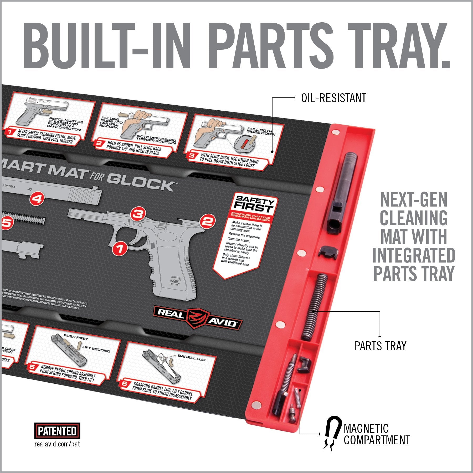 real-avid-smart-mat-for-glock-reinigungsmatte-mit-teile-ablage image 4