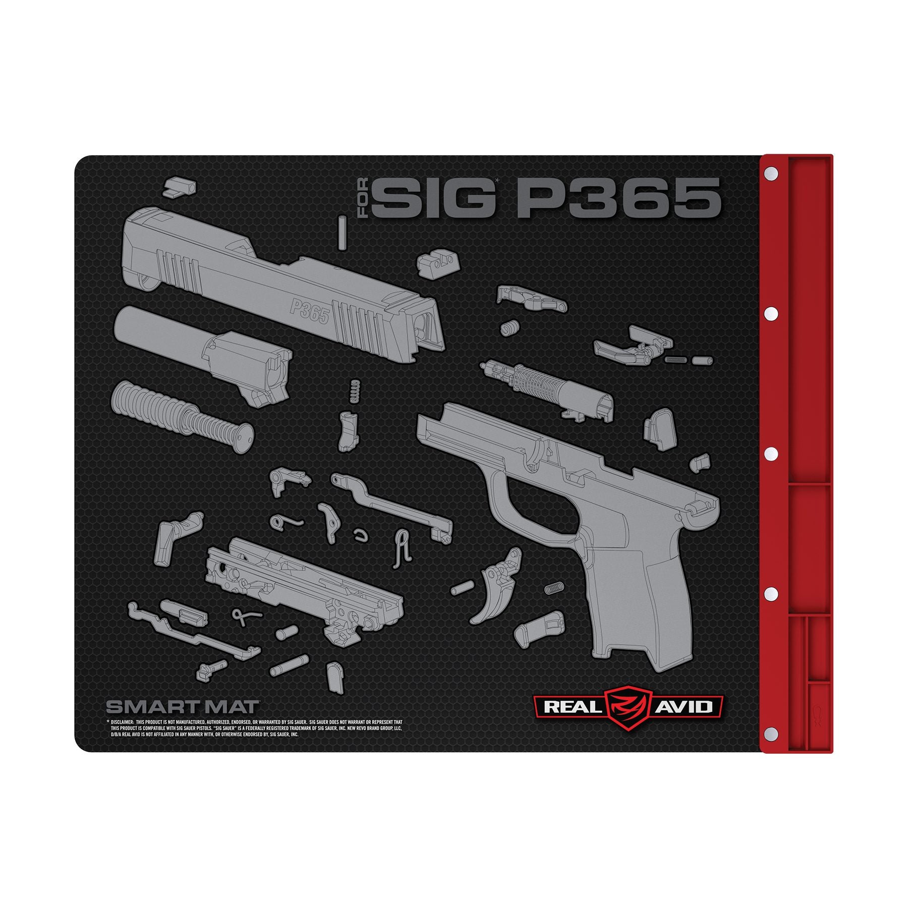 real-avid-smart-mat-f-r-sig-p365-48-3-x-40-6-cm-waffenreinigungsmatte-lbest-ndig image 1