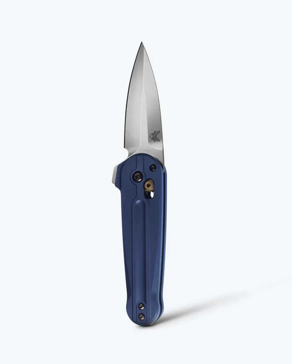 benchmade-lowden-491-klappmesser-crater-blue-aluminium-spear-point image 1