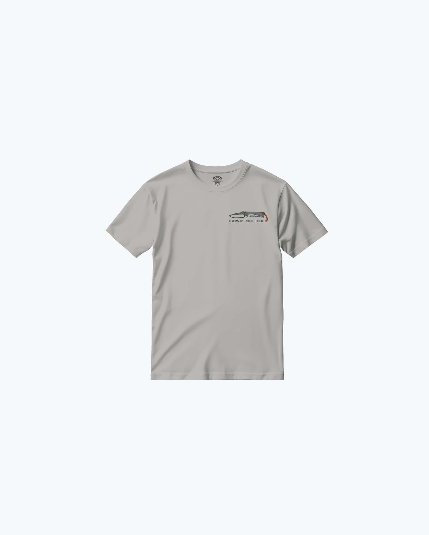 benchmade-yours-for-life-ss-tee-gray-baumwoll-t-shirt image 2