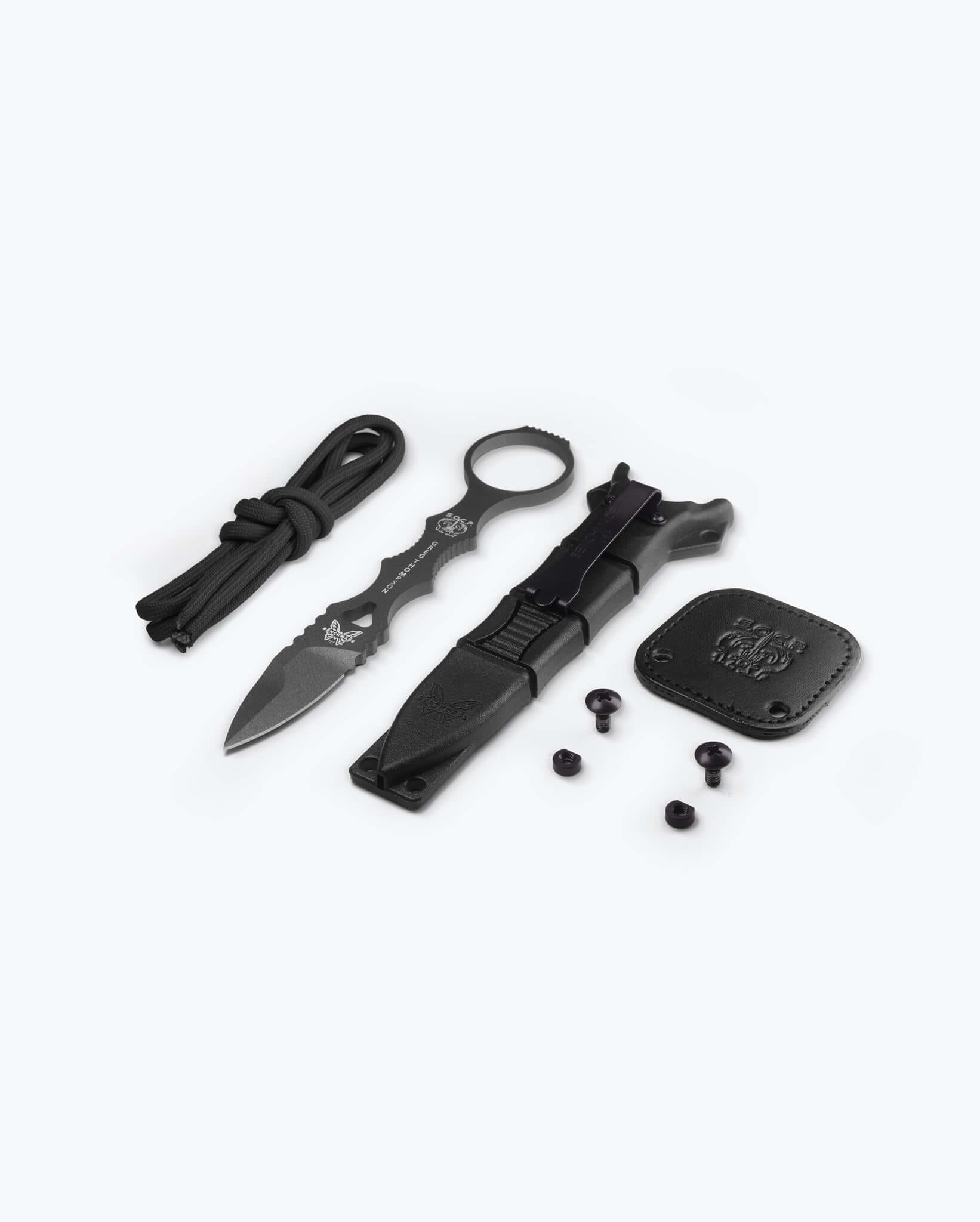 benchmade-mini-socp-177gy-dagger-tungsten-gray-spear-point-fixed-blade image 6