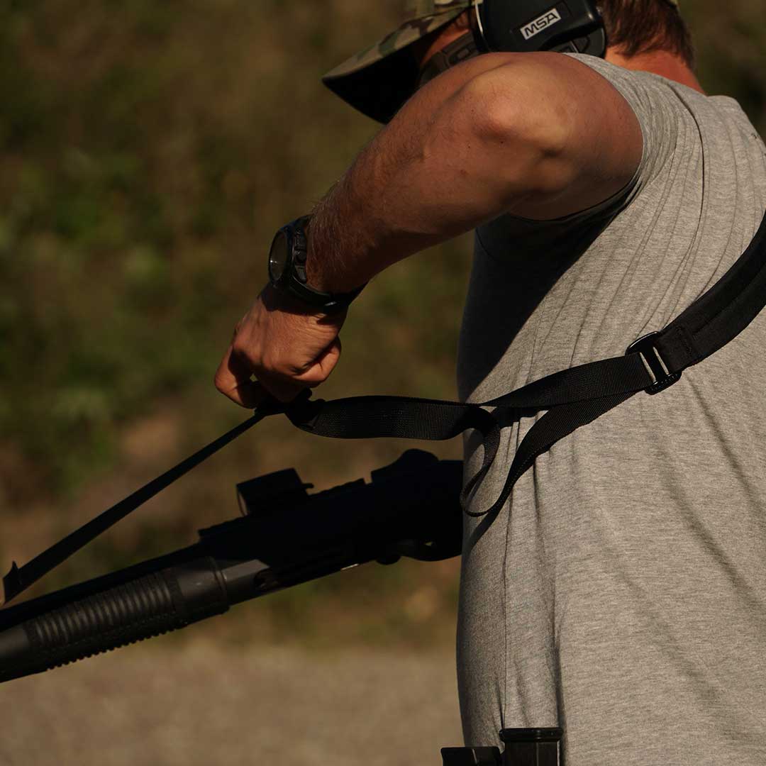 black-trident-two-point-sling-gewehrriemen-gepolstert image 8