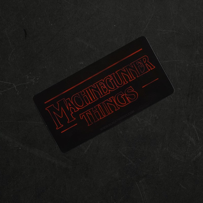 black-trident-strange-stickers-aufkleber-set image 5