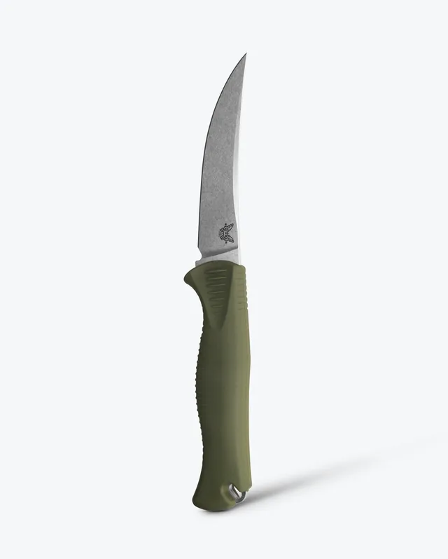 benchmade-meatcrafter-15505-4-trailing-point-dark-olive-santoprene-feststehend image 1