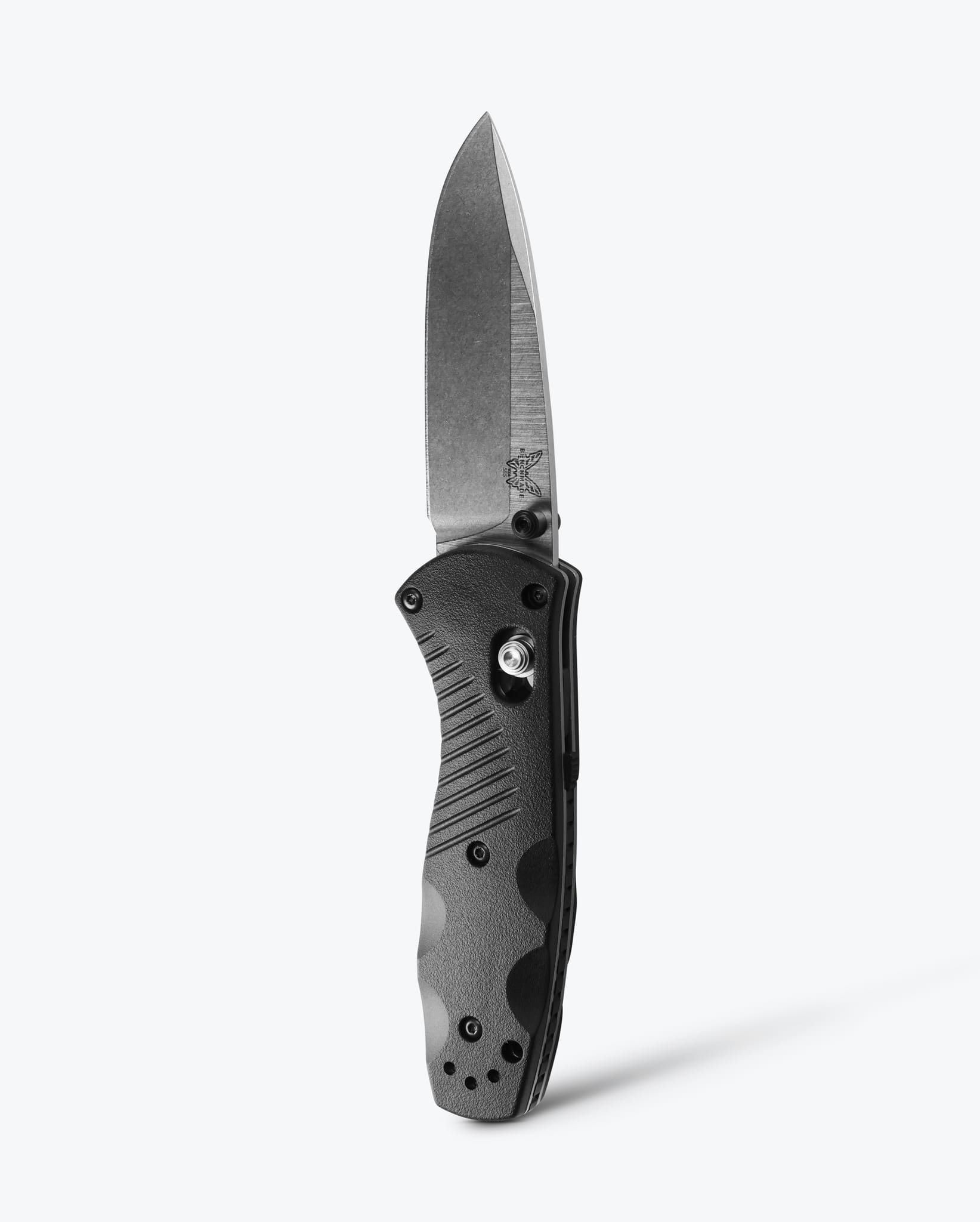 benchmade-mini-barrage-585-klappmesser-black-valox-drop-point image 1