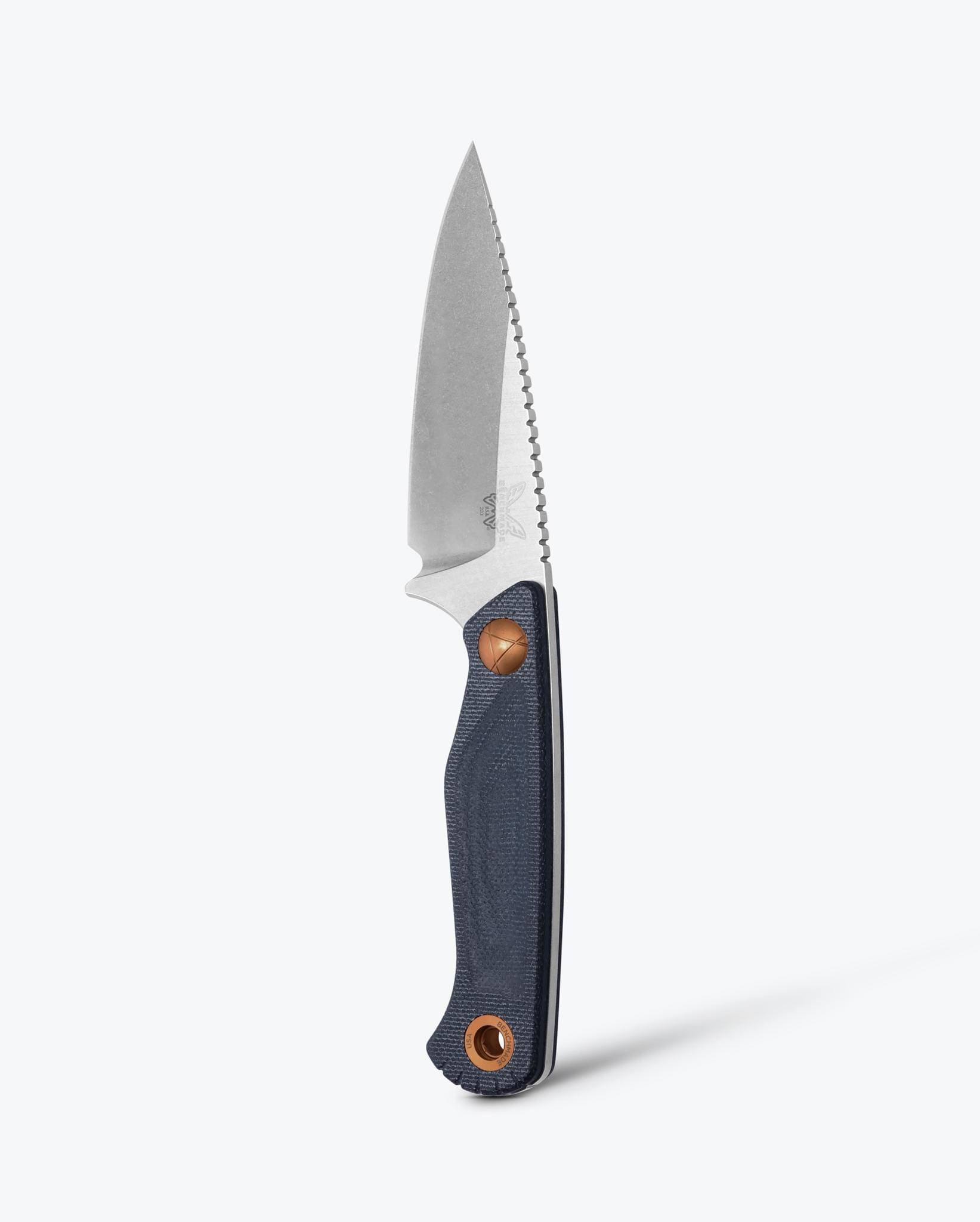 benchmade-dacian-203-04-feststehendes-messer-blue-denim-micarta-spear-point image 1