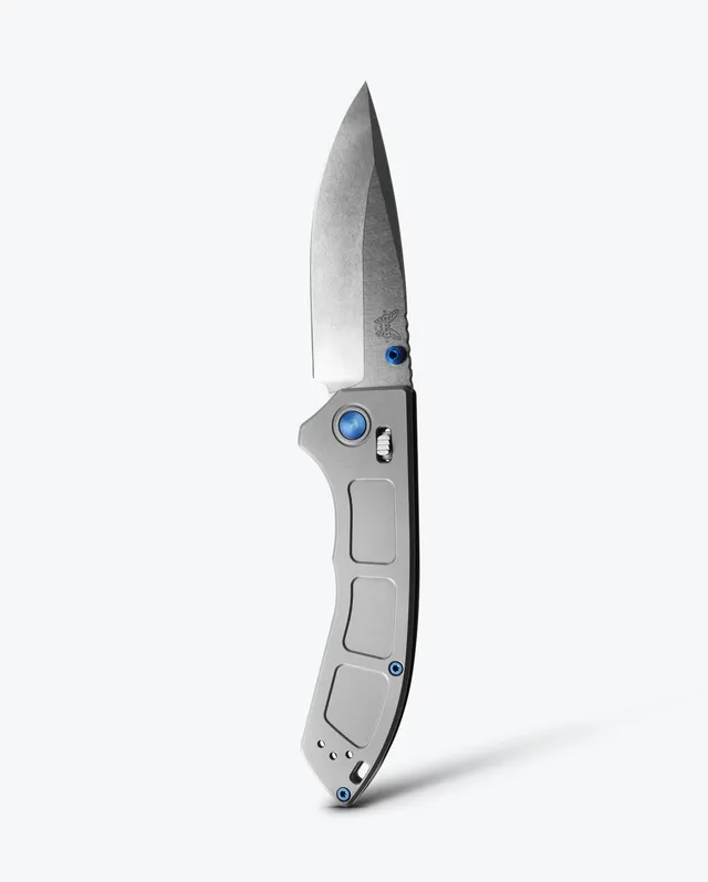benchmade-narrows-748-klappmesser-gray-titanium-drop-point image 1